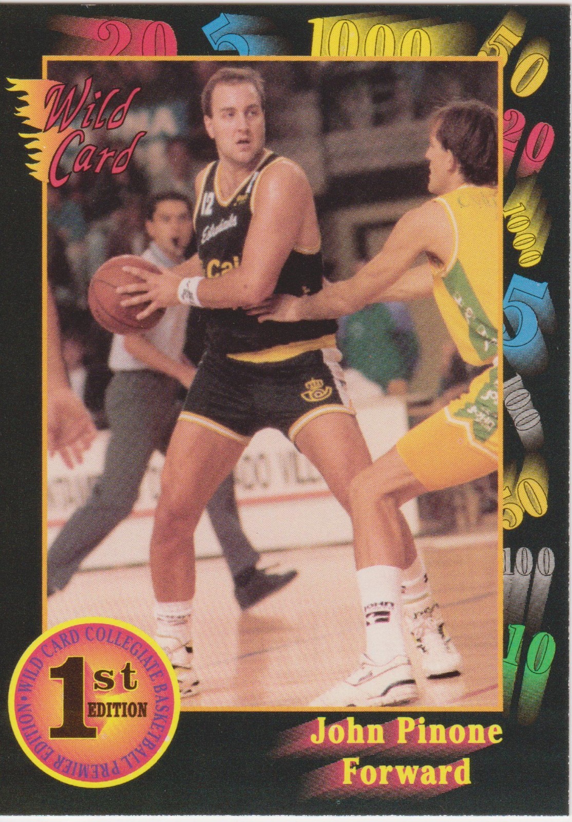 1992 Wild Card 1st Edition #60 John Pinone Villanova Basketball