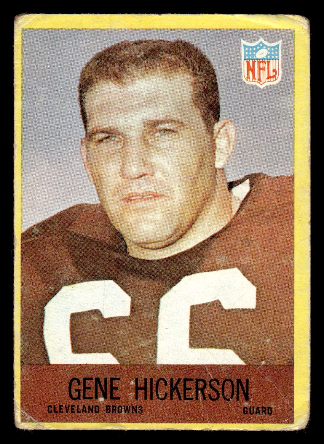 1967 Philadelphia #42 Gene Hickerson – GD-VG *TedsCardShack*