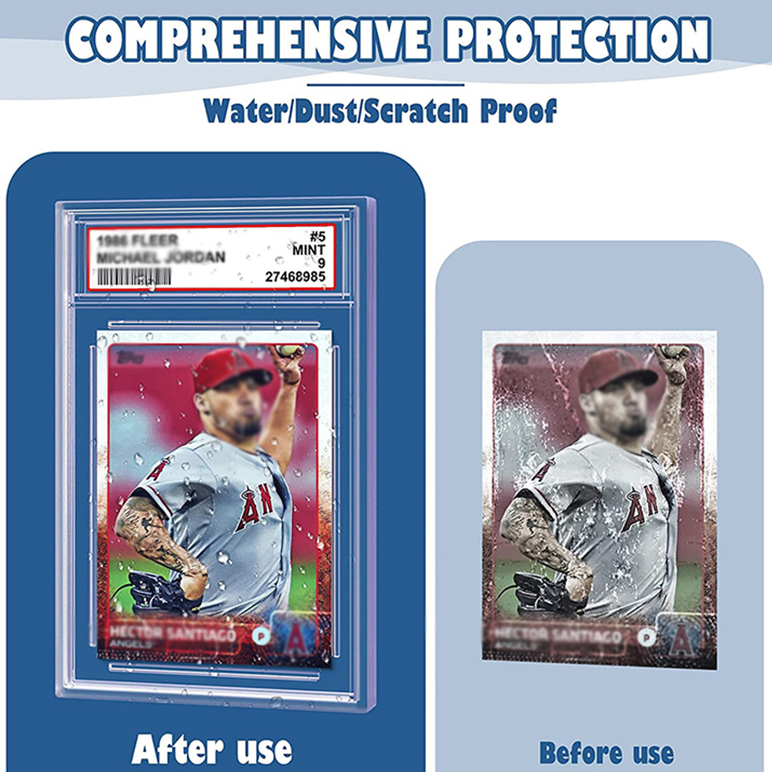 Empty Graded Card Holder PSA Style Slab for Trading Sports Cards Protector Case