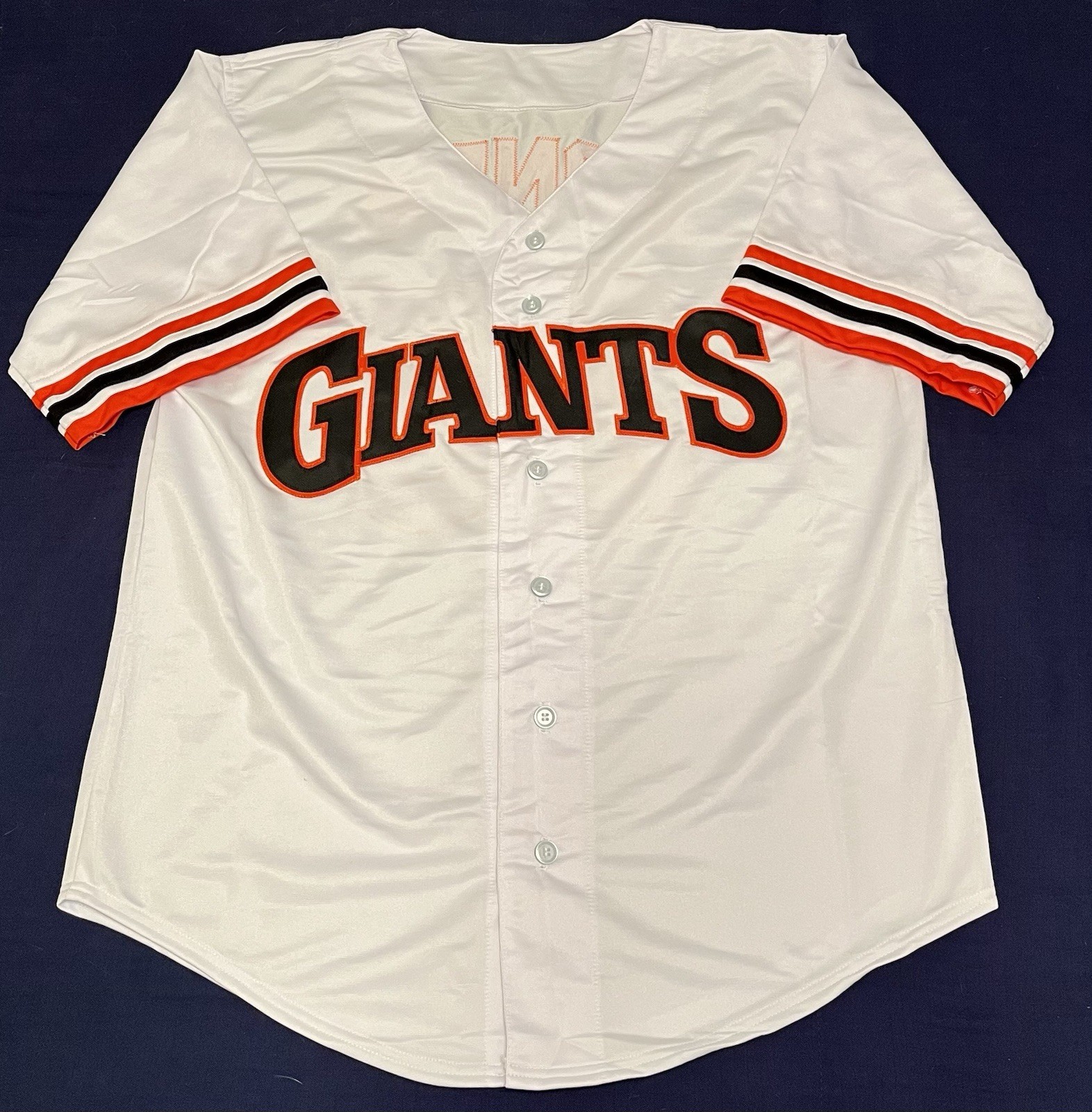 Barry Bonds Custom Throwback White San Francisco Giants Jersey Mens Size 2XL