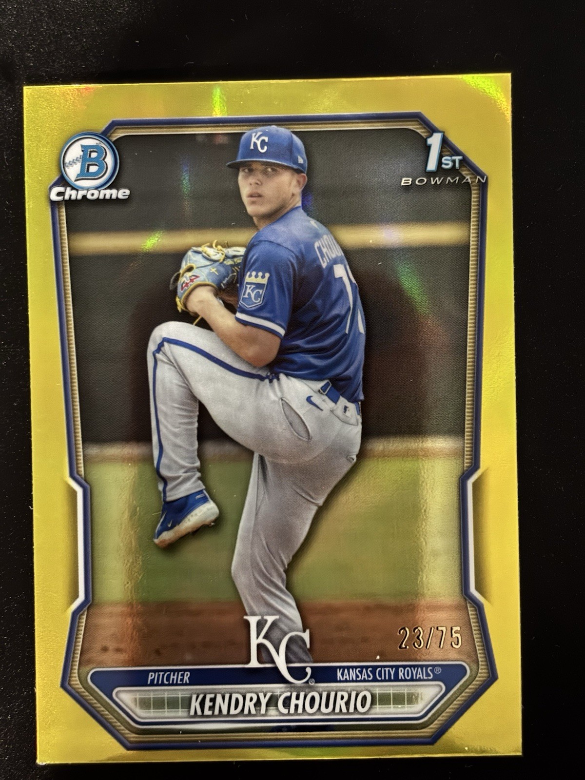 2026 Bowman Chrome #BCP-7 KENDRY CHOURIO Yellow Refractor /75