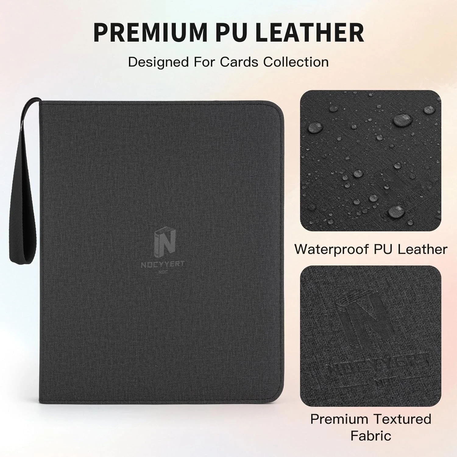 Trading Card Binder, Premium 9 Pocket 720 Double Sided Pocket Collection Binder
