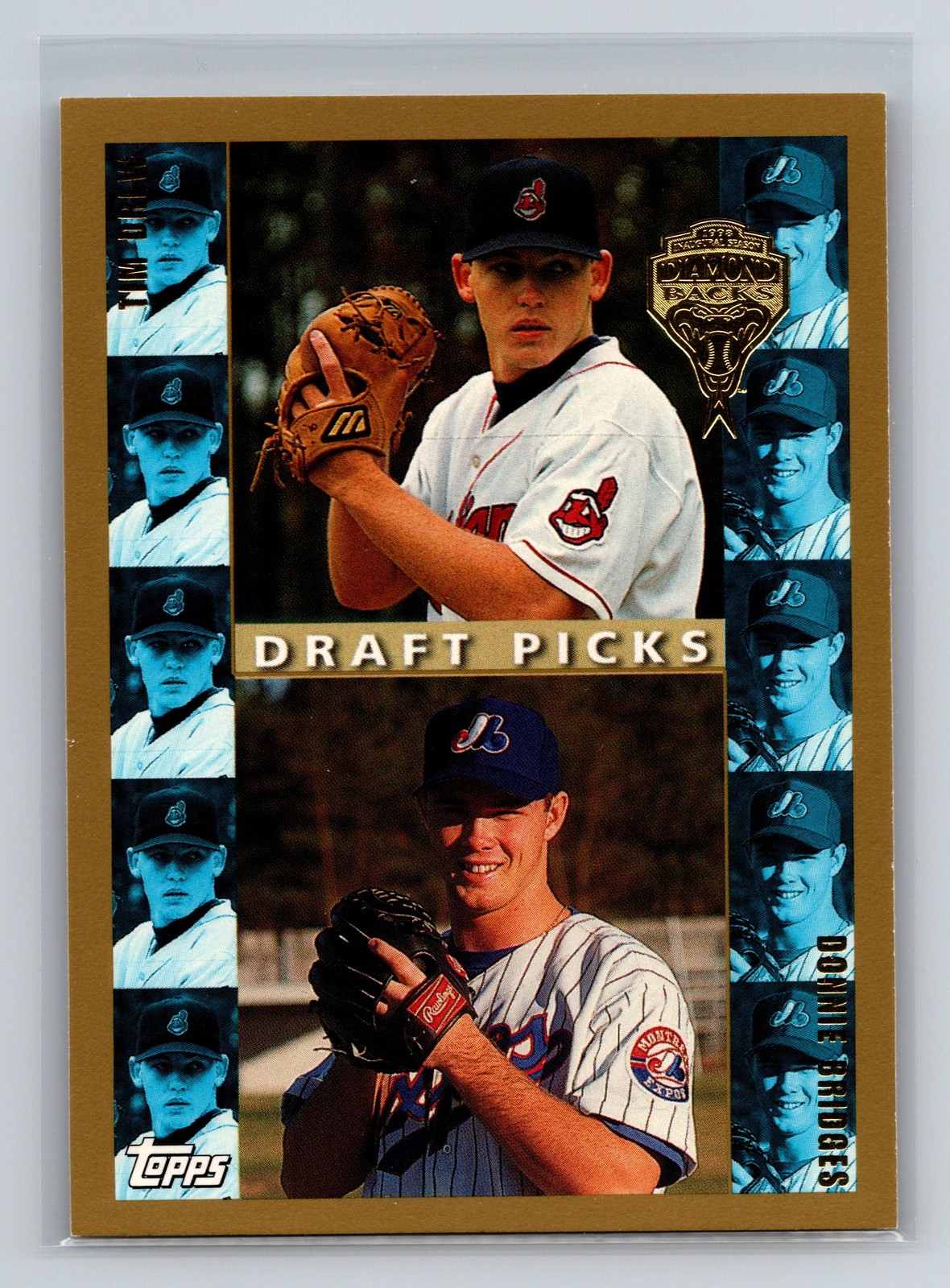 1998 Topps – Tim Drew / Donnie Bridges #489 Rookie – Inaugural Diamondbacks