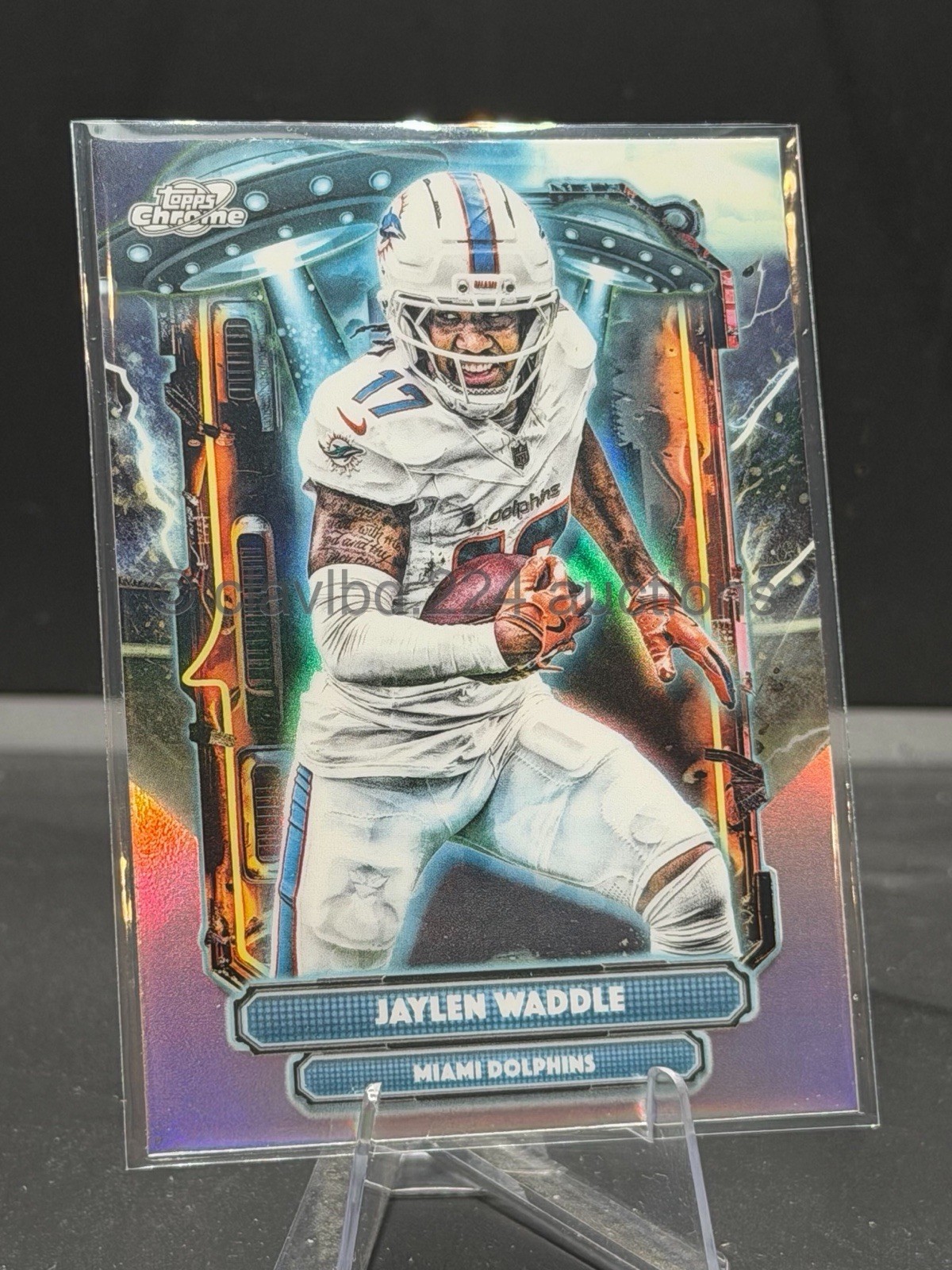 NFL 2025 TOPPS COSMIC CHROME – Jaylen Waddle – Extraterrestrial Talent #ET-15