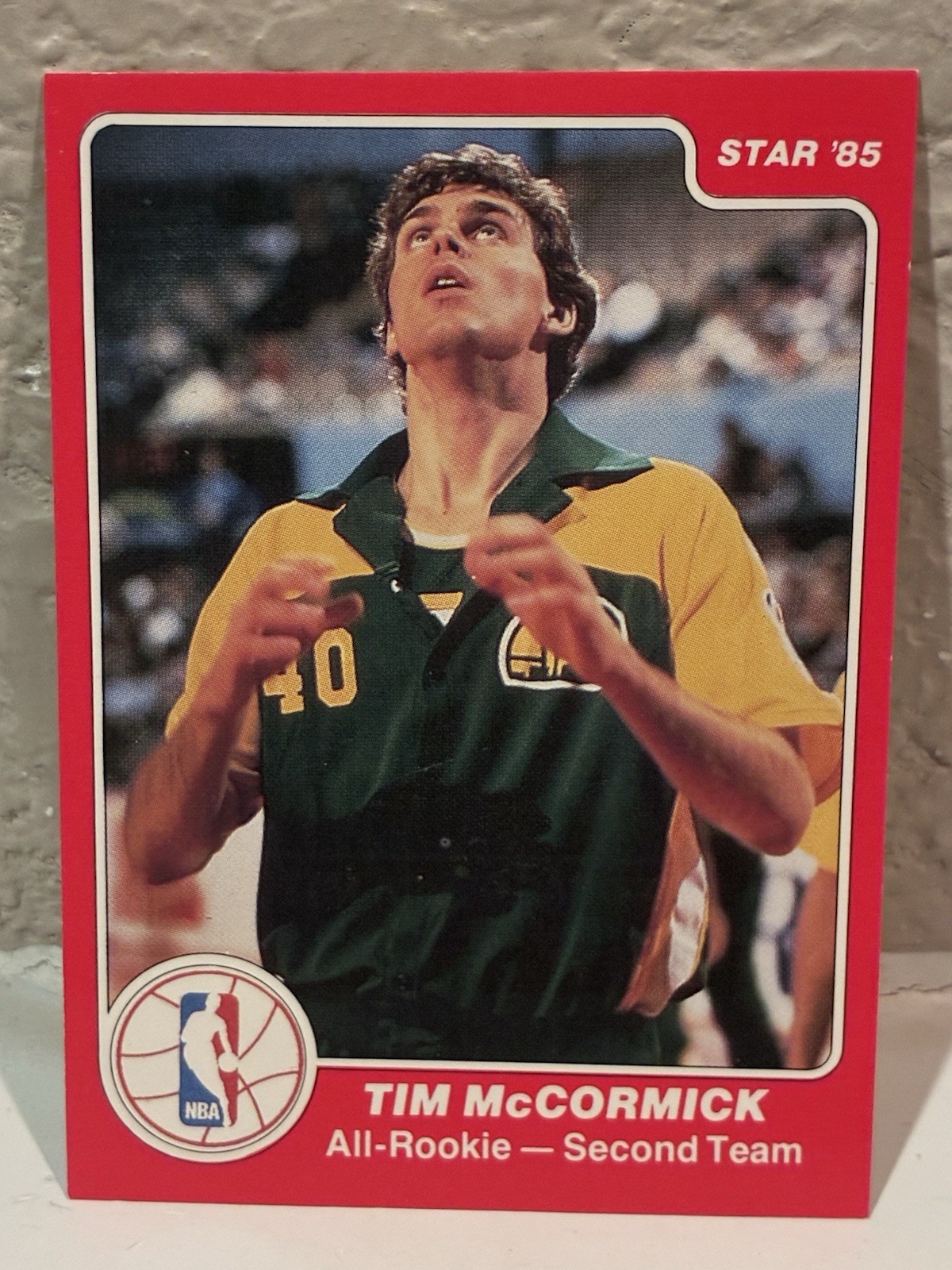 1985-86 Star All-Rookie #10 Tim McCormick Seattle Supersonics NRMT B