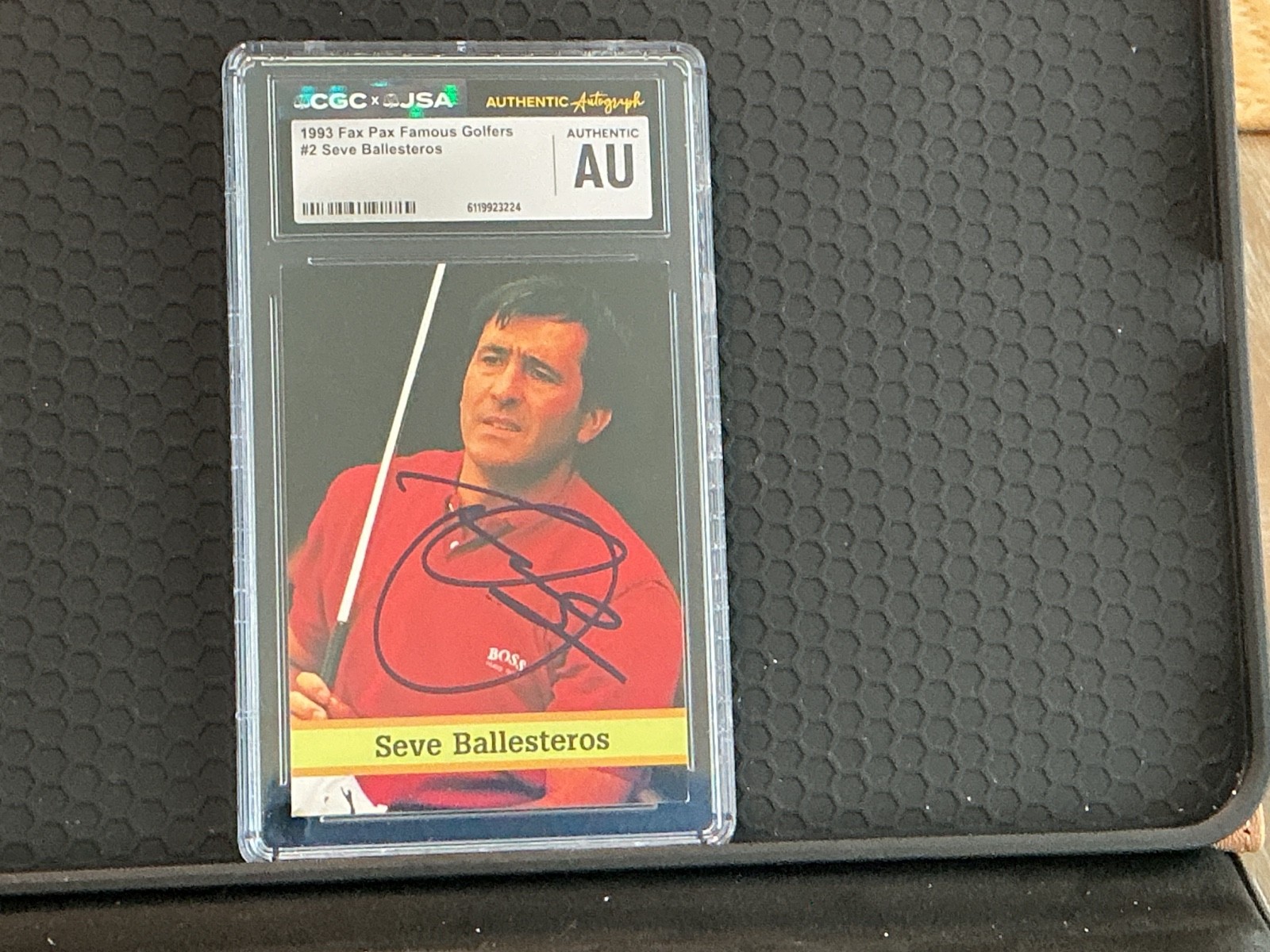 1993 Fax Pax Famous Golfers Seve Ballesteros #2 CGC JSA Authentic Auto Signed
