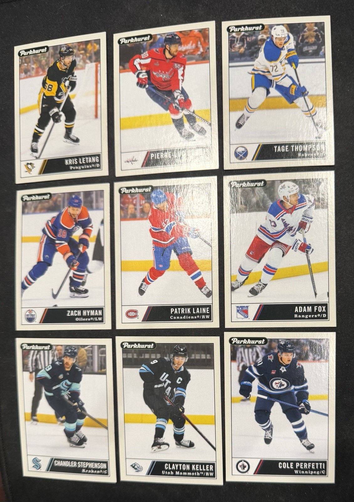 2025-26 Parkhurst Champions Hockey – Set Builder #1-250 w/ Rookies – You Pick!