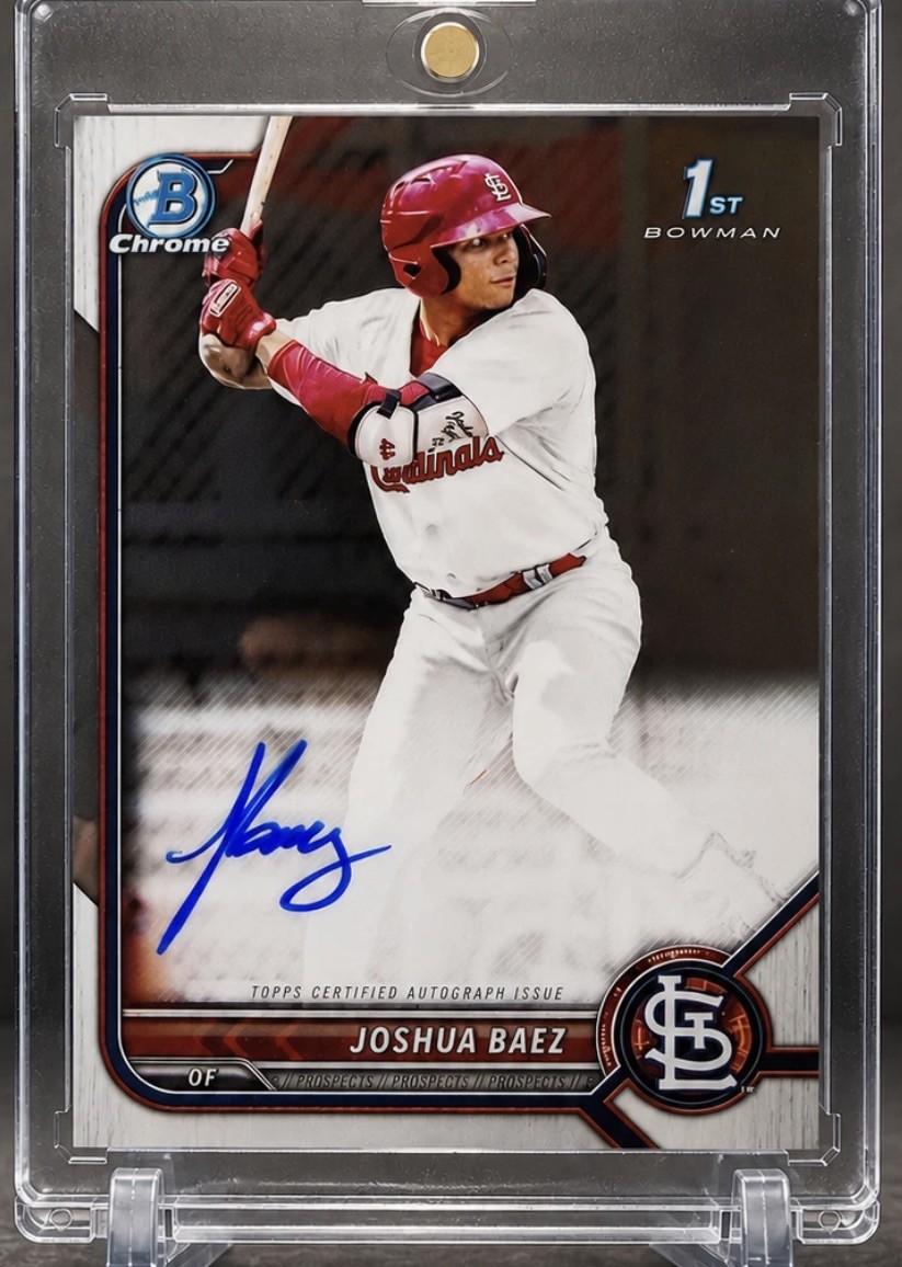 Joshua Baez 2022 Bowman Chrome Prospect Auto #CPA-JB 1st Bowman