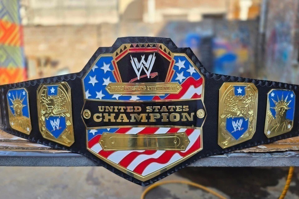 NEW United States Championship Title Belt Adult Size Replica 2MM WWE Wrestling