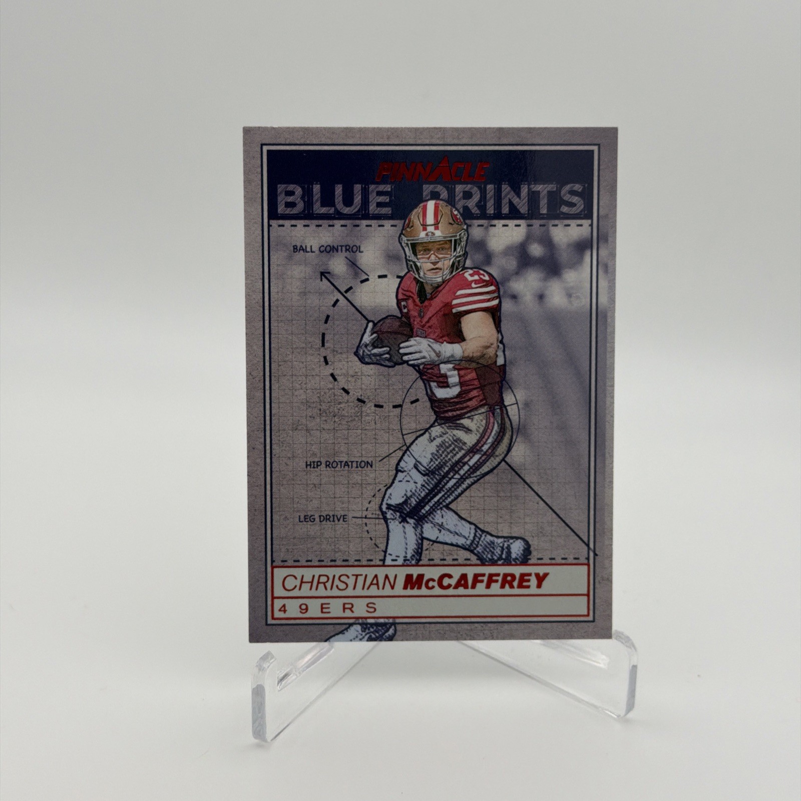 2024 Panini Encore – Blue Prints Christian McCaffrey #6 Red /75