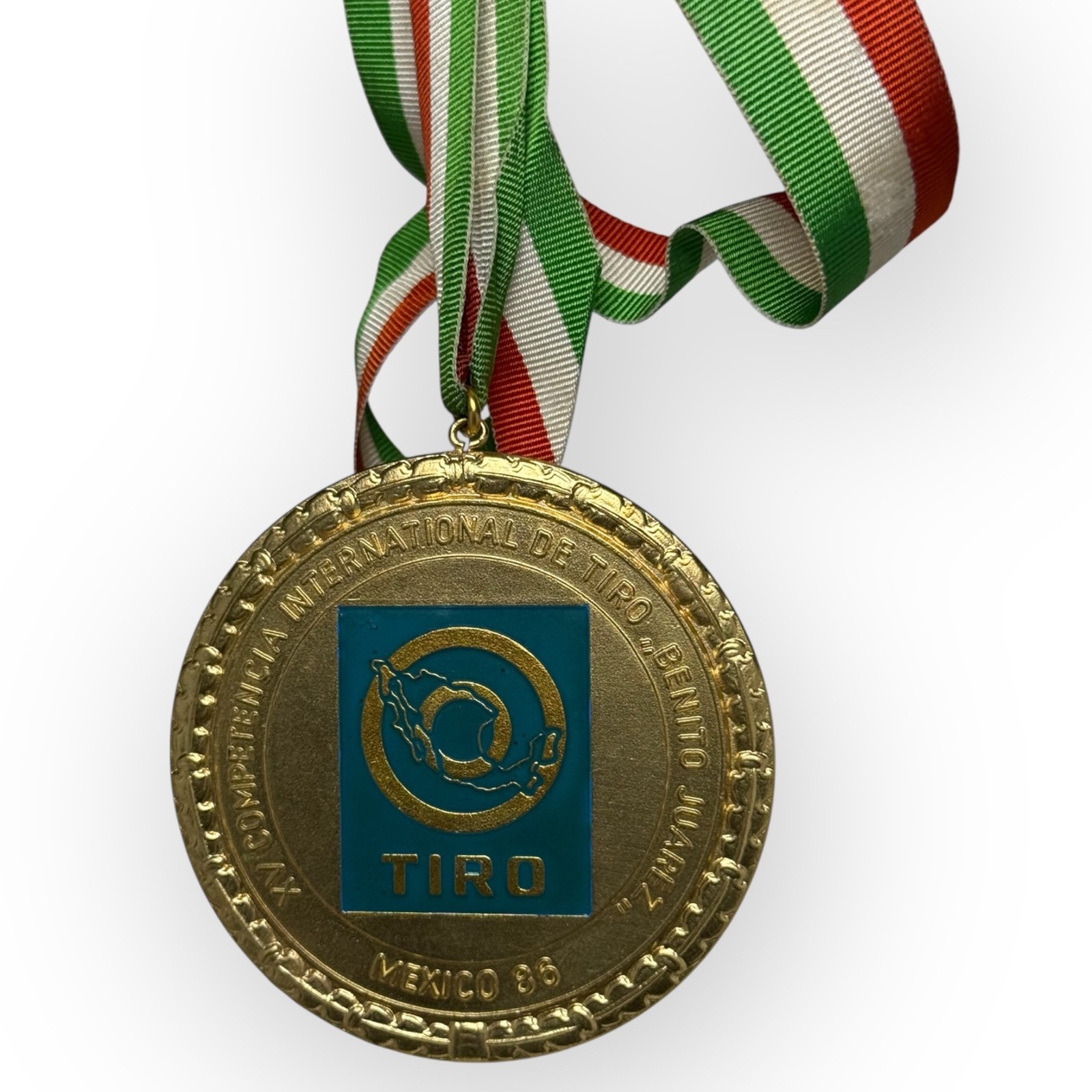 Guillermo Torres Gold Medal – 1986 Benito Juárez Shooting Competition Mexico