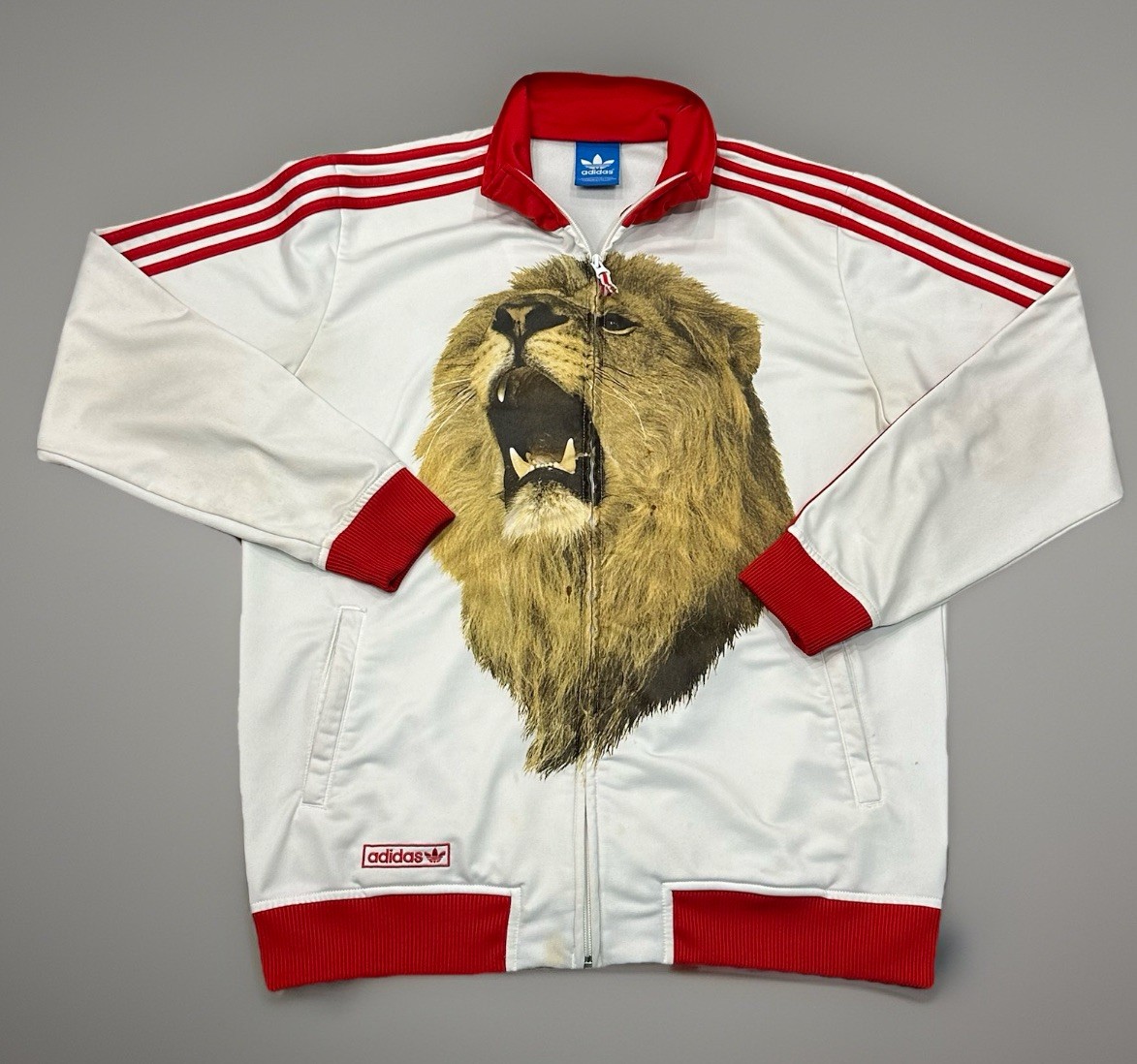 Adidas Originals England Football Jacket L Training Kit Track Top Lion 2011 FQ4