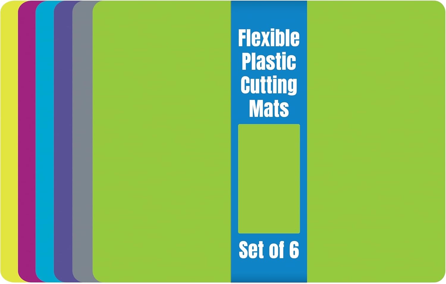 Better Kitchen Products Flexible Plastic Cutting Board 15″ x 12″, Assorted