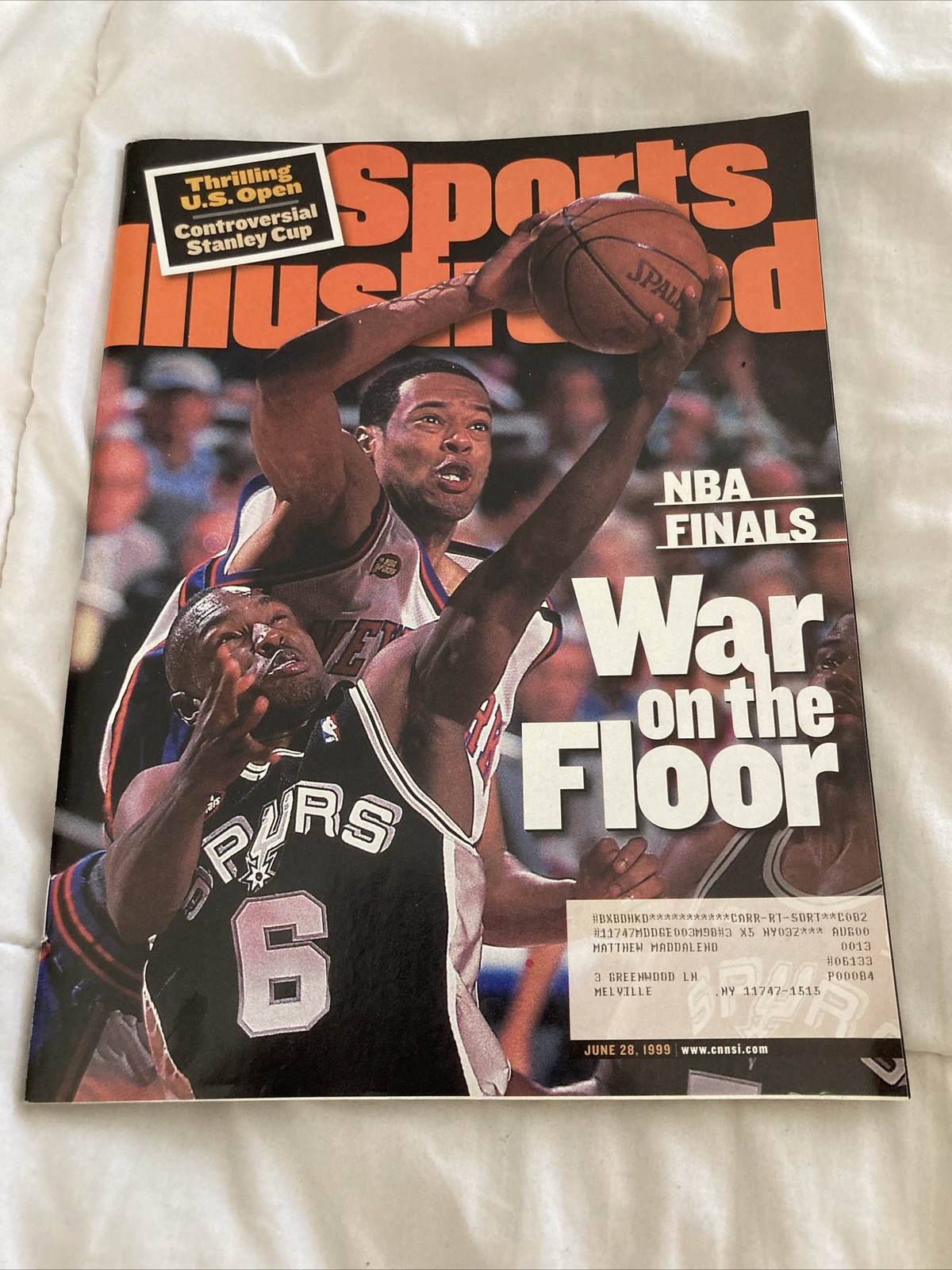 Sports Illustrated June 28th, 1999 NBA Finals NY Knicks Vs San Antonio Spurs NM+