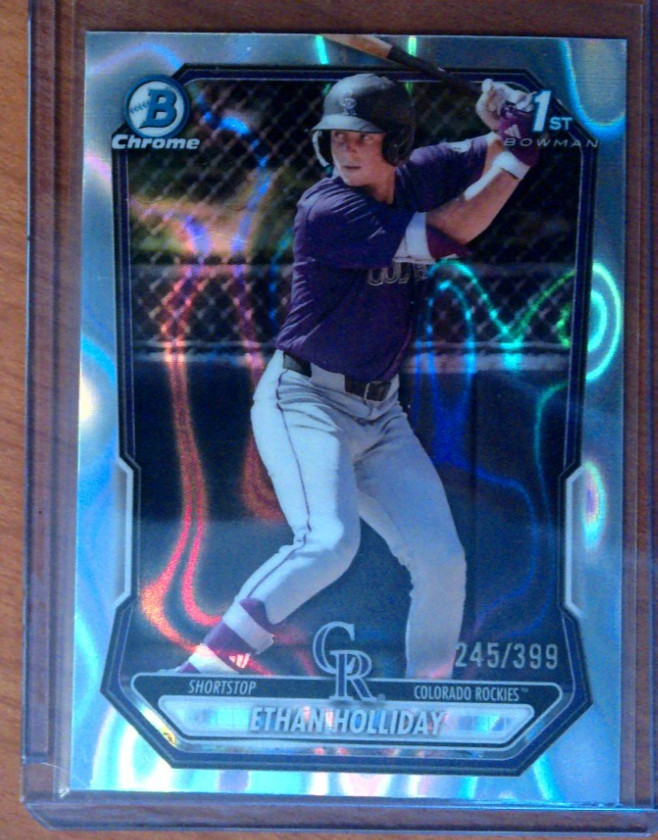 2026 Bowman Chrome Ethan Holliday 1st Lava Refractor /399 Rockies #BCP-1
