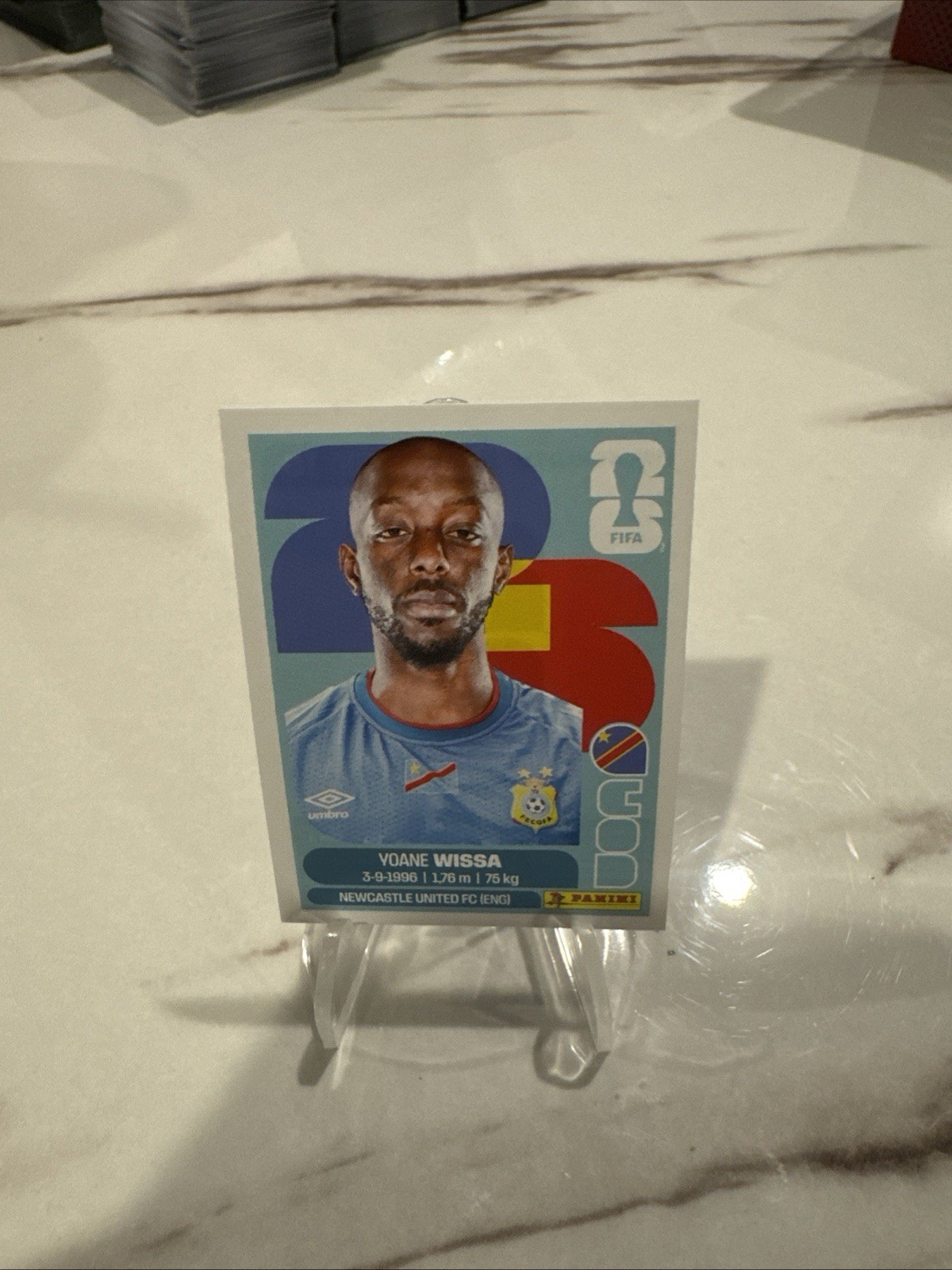 2026 Panini Fifa World Cup 26 – Yoane Wissa #COD 16 Sticker Congo DR