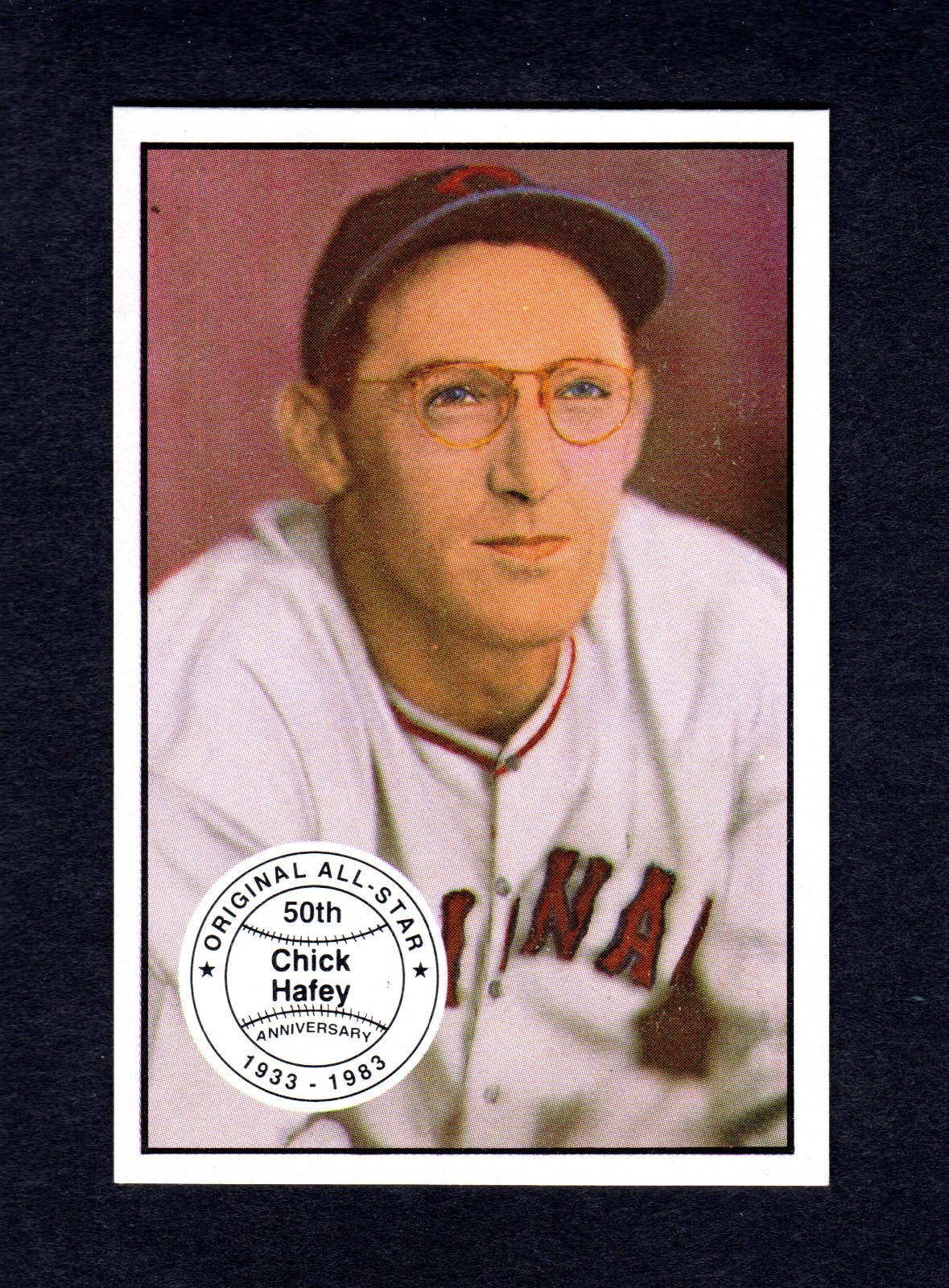 1933 Original All-Star: #32 CHICK HAFEY, Reds ~ 1983 Big League Collectibles