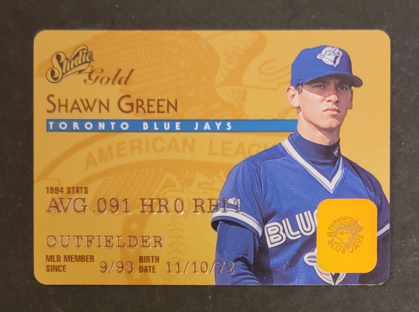 1995 Studio Baseball Gold Insert Singles U Pick