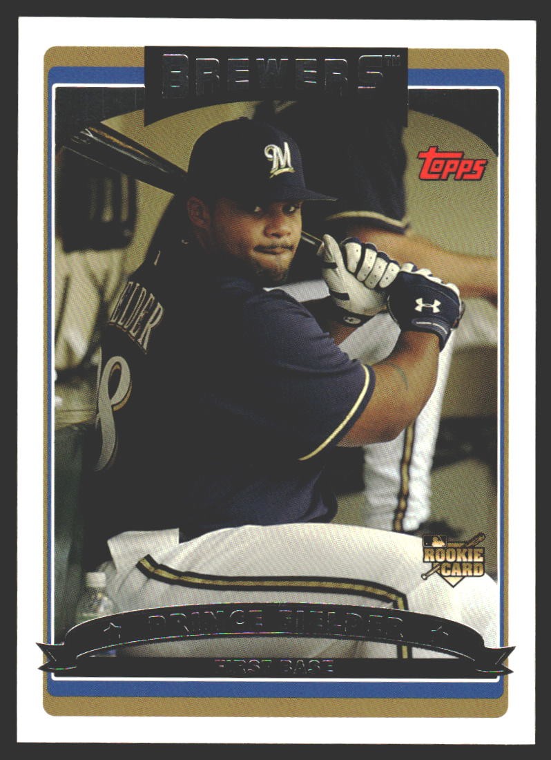 Prince Fielder #639 2006 Topps Milwaukee BrewersRC Rookie