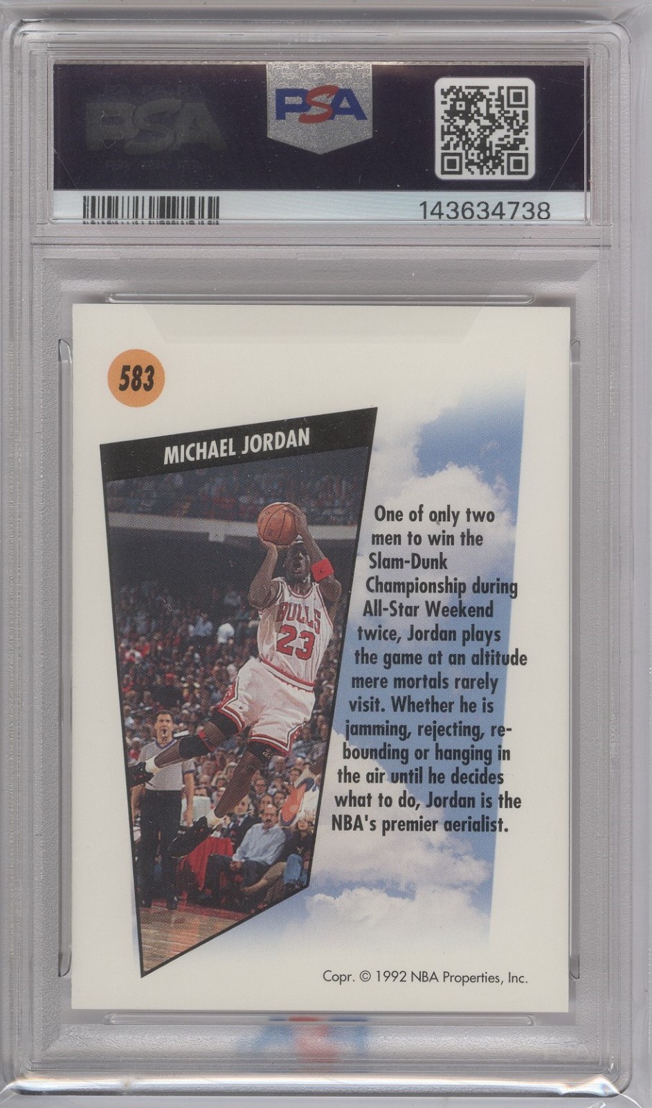 1991 Skybox Michael Jordan #583 PSA 10 gem mint