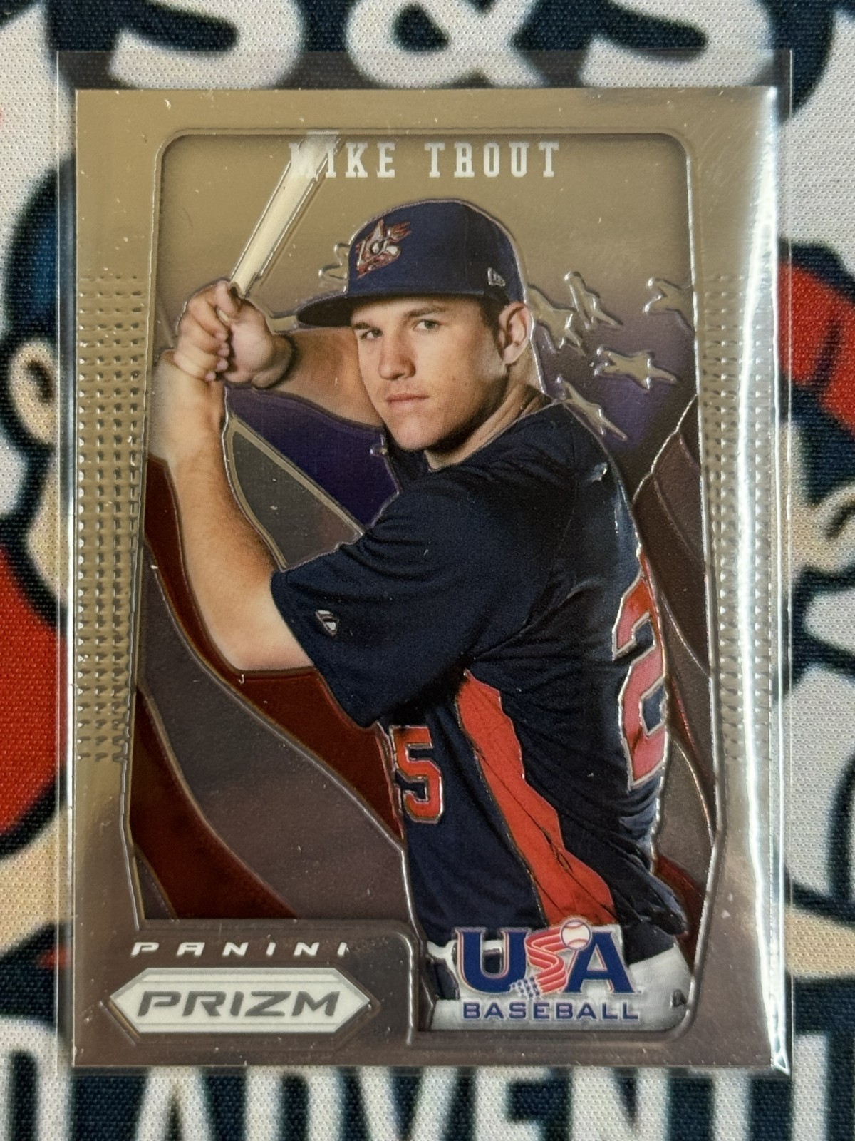 Mike Trout – 2012 Panini Prizm USA Baseball #USA1 Rookie