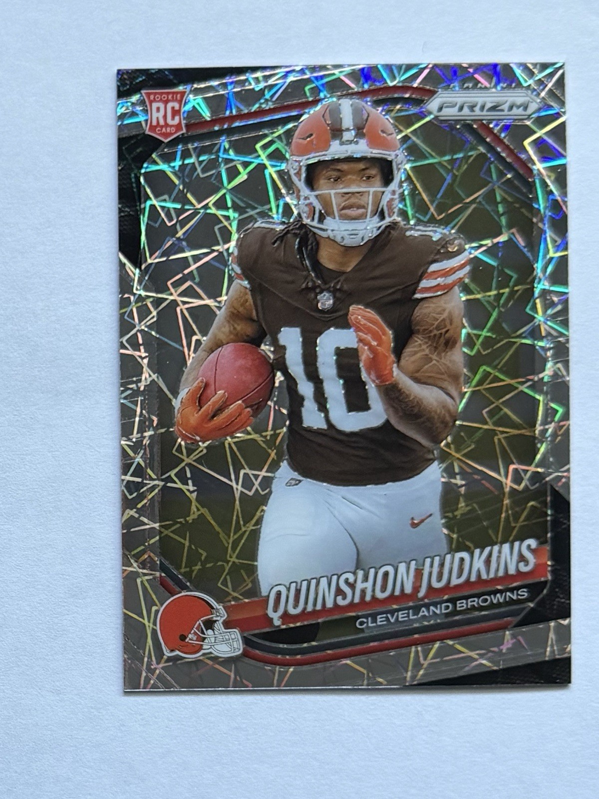 2025 Panini Prizm – Rookies Quinshon Judkins #313 Lazer Prizm (RC)