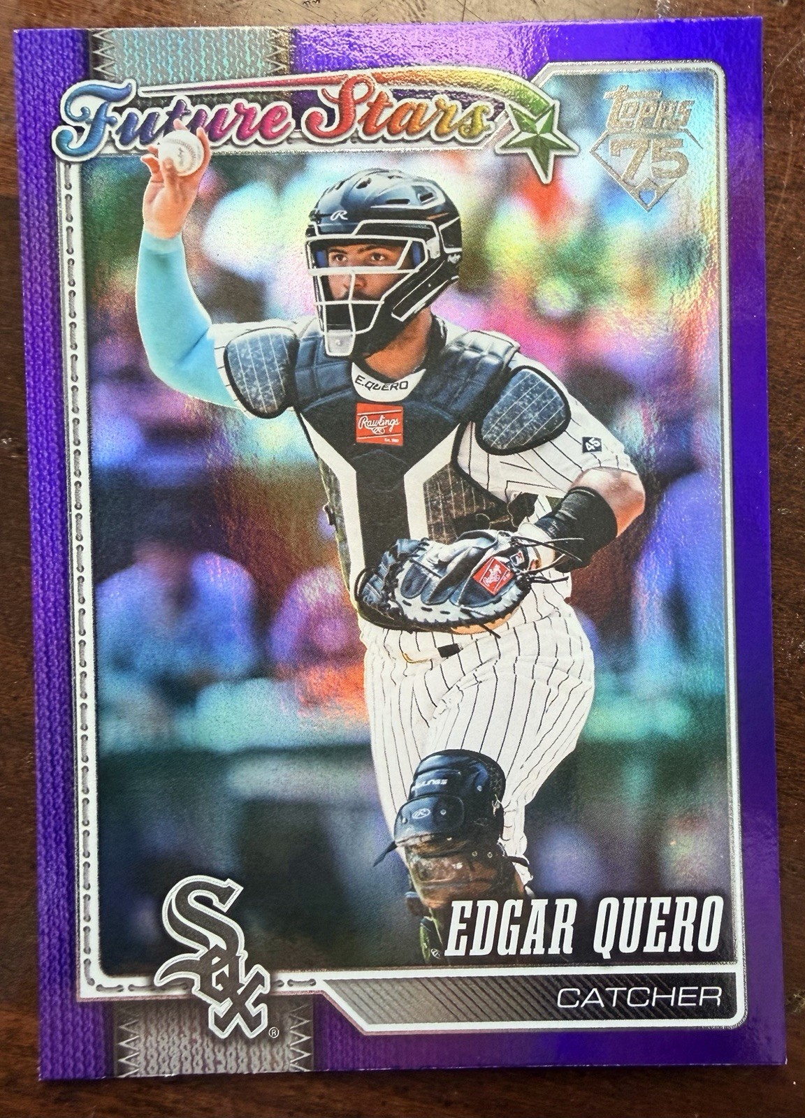 2026 Topps Series 2 Future Stars Edgar Quero Purple Foil (226/250)
