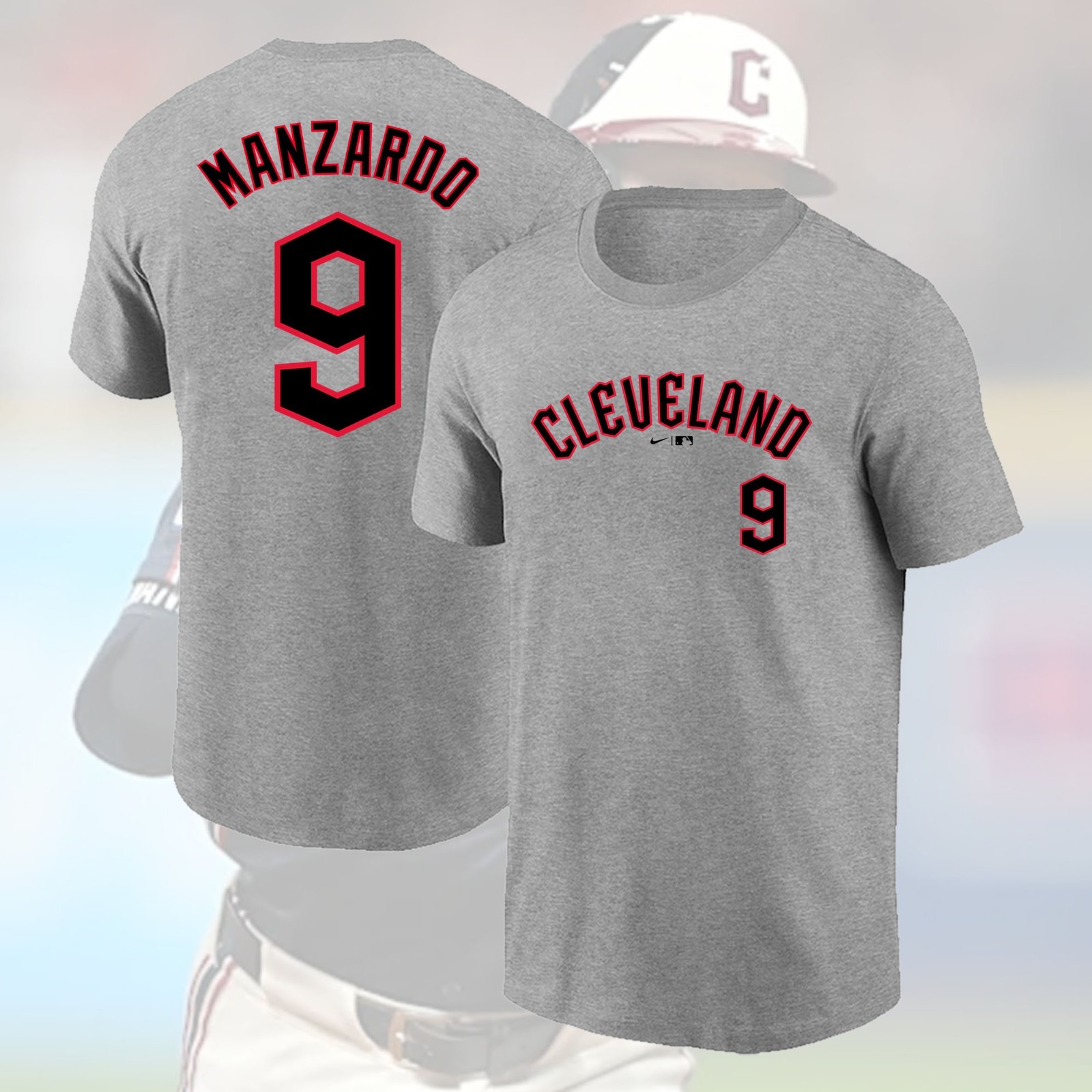 SALE HOT! Kyle Manzardo #9 Cleveland Guardians 2026 Name & Number Gift For Fans