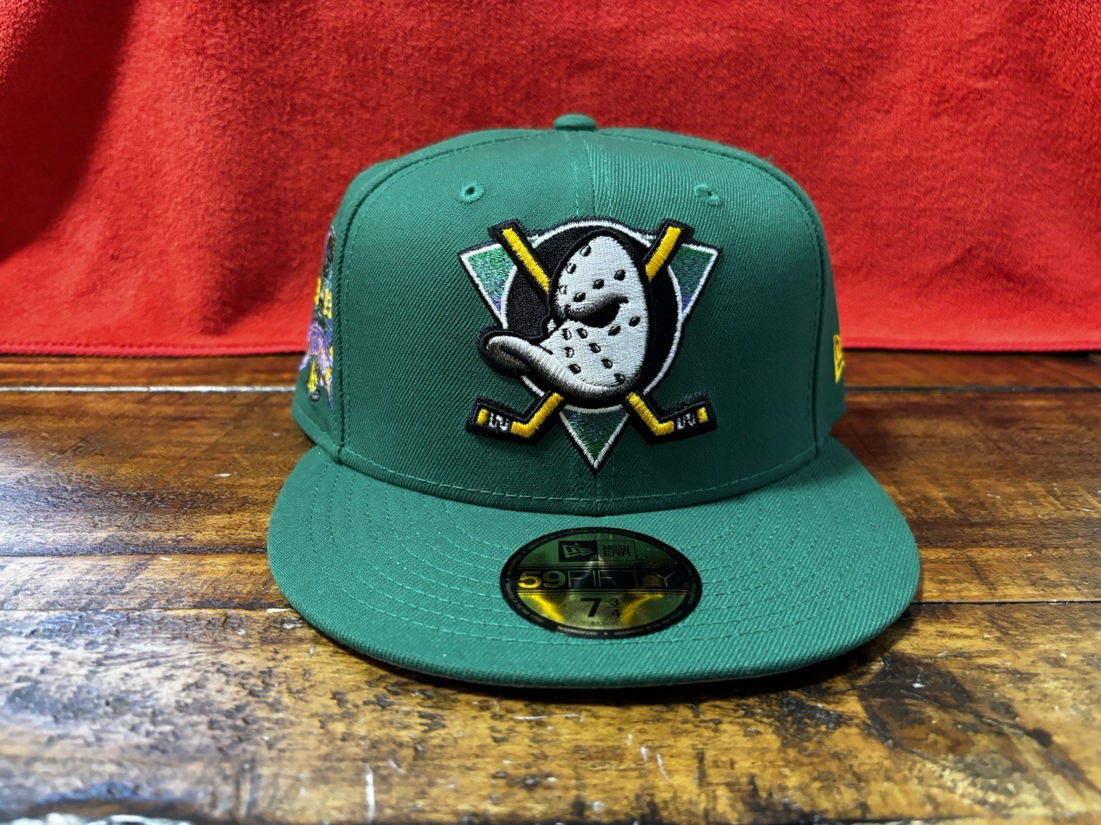 Anaheim Mighty Ducks 2003 Stanley Cup Kelly Green New Era Fitted 7 3/4 Gray UV