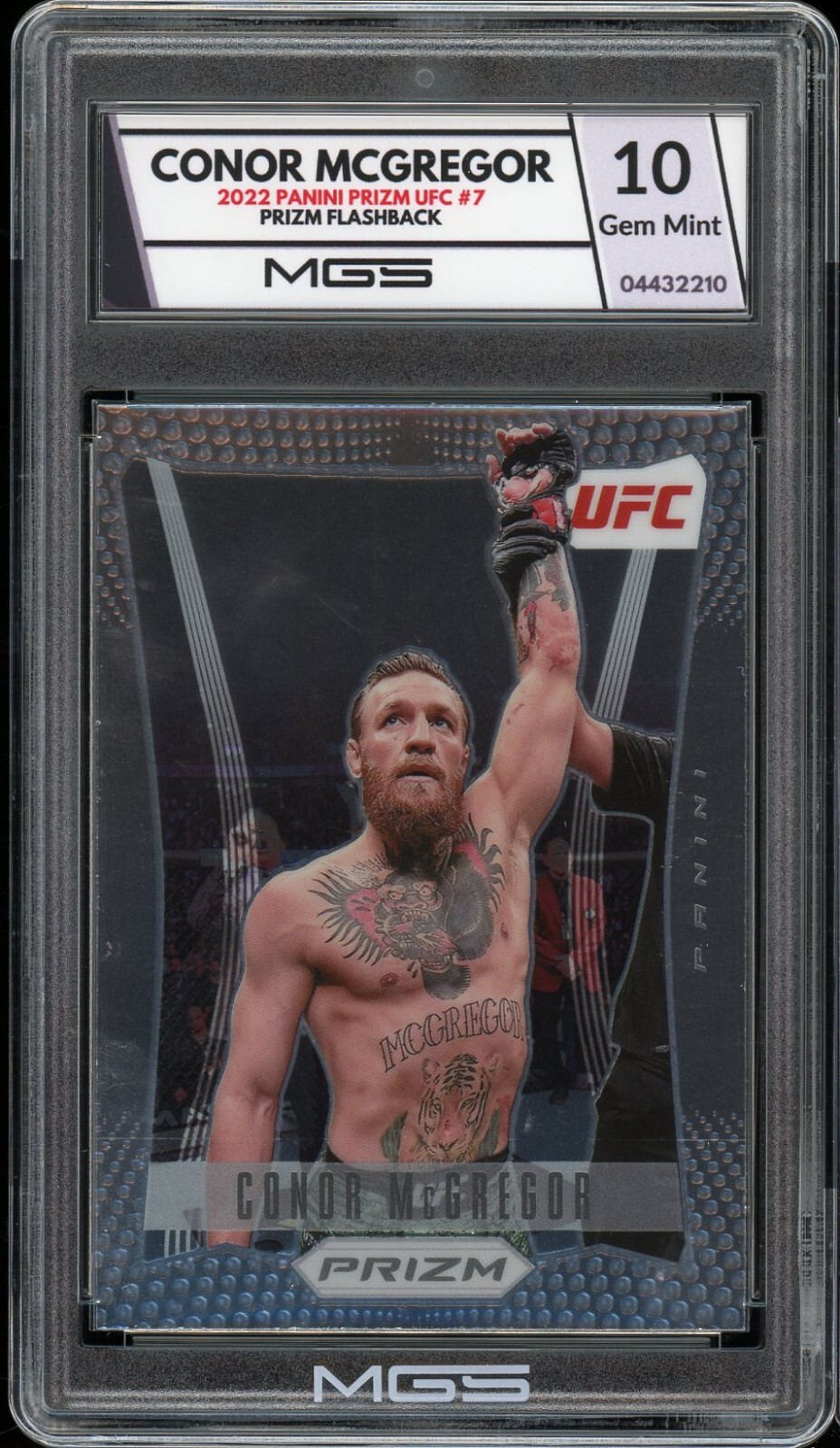 2022 Panini Prizm UFC #7 Conor McGregor MGS GRADED 10 Gem Mint PRIZM FLASHBACK