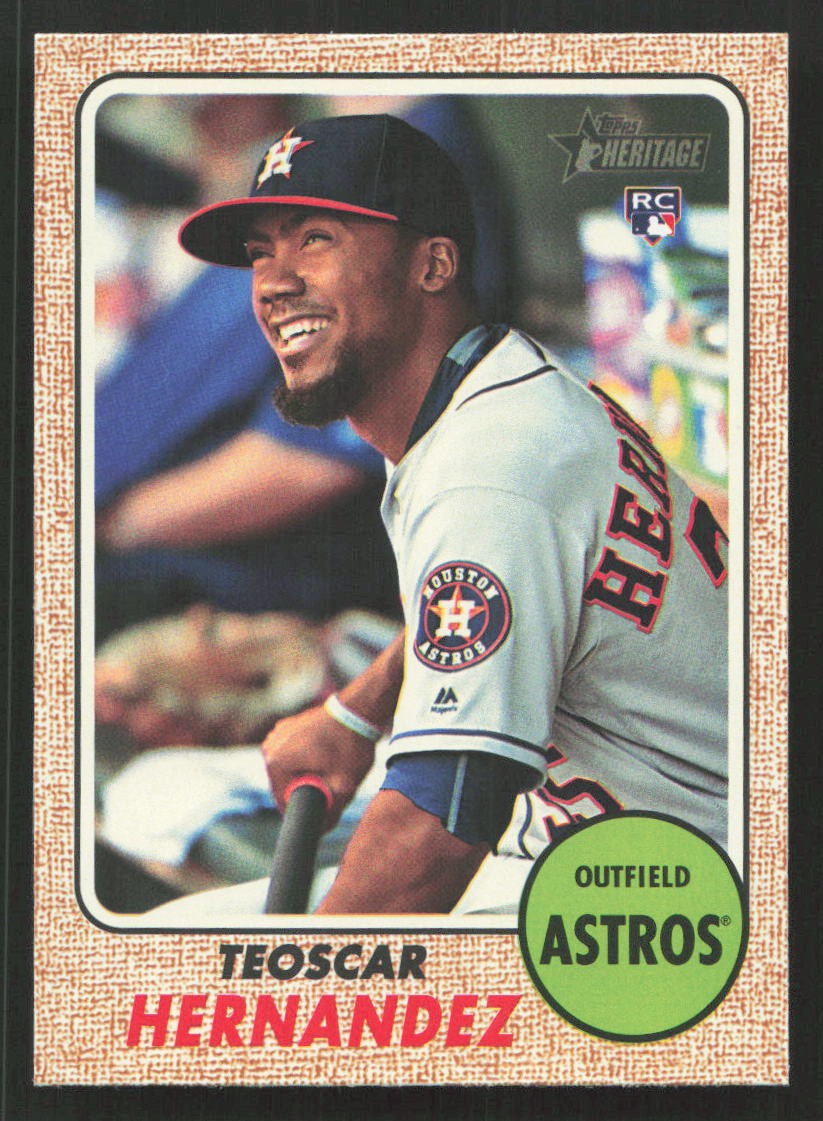 2017 Topps Heritage Teoscar Hernandez RC Rookie #654 Card