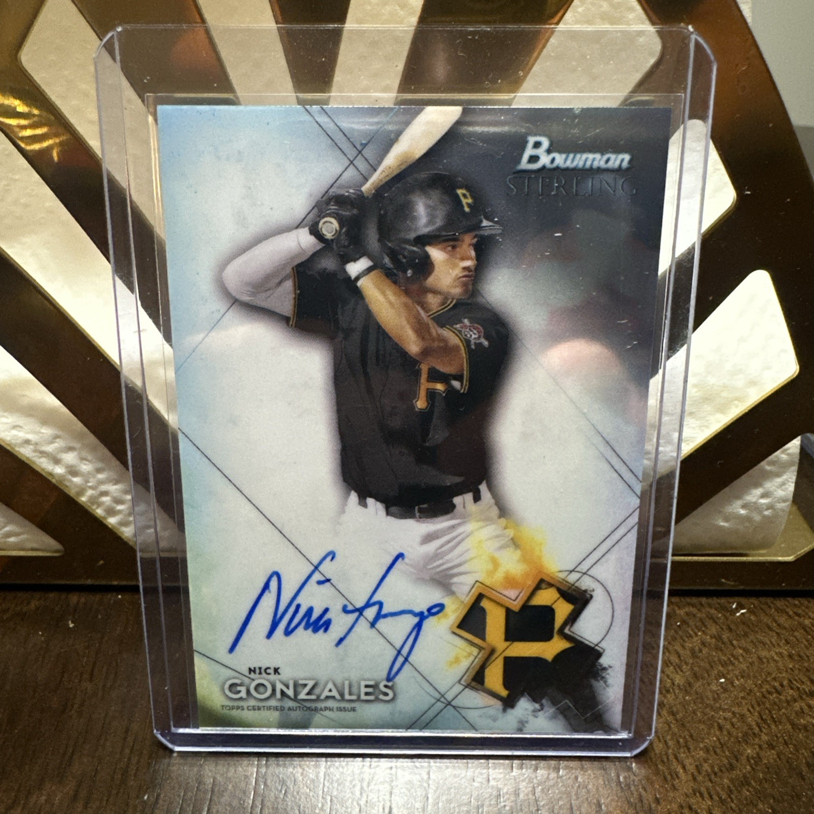 Nick Gonzales 2021 Bowman Sterling Auto #BSPA-NG Pirates On-Card
