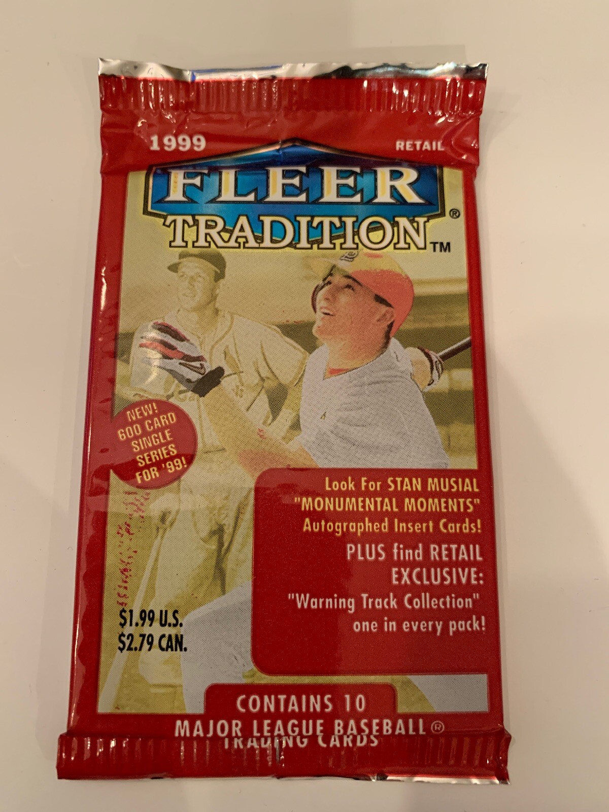 1999 Baseball Card Fleer Tradition Retail Pack,(1) Pack,Insert, Jeter!! (B158)