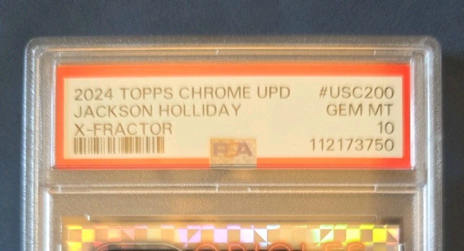 2024 Topps Chrome Update Jackson Holliday Rookie #USC200 X-FRACTOR PSA 10 GEM 🔥