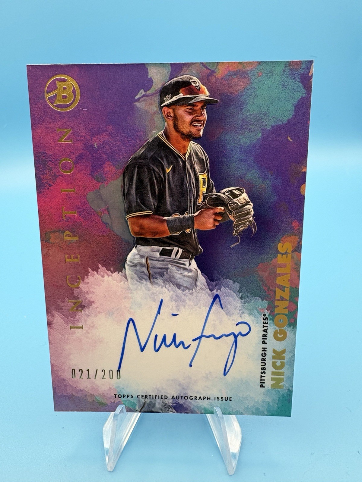 2021 Bowman Inception – Inception Autographs Nick Gonzales #PA-NG /200 (AU, RC)