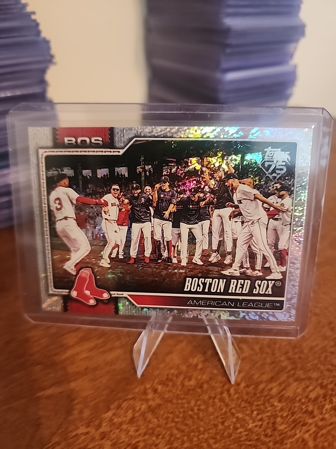 2026 Topps Series 1 Red Sox Team Sparkle #198 Boston