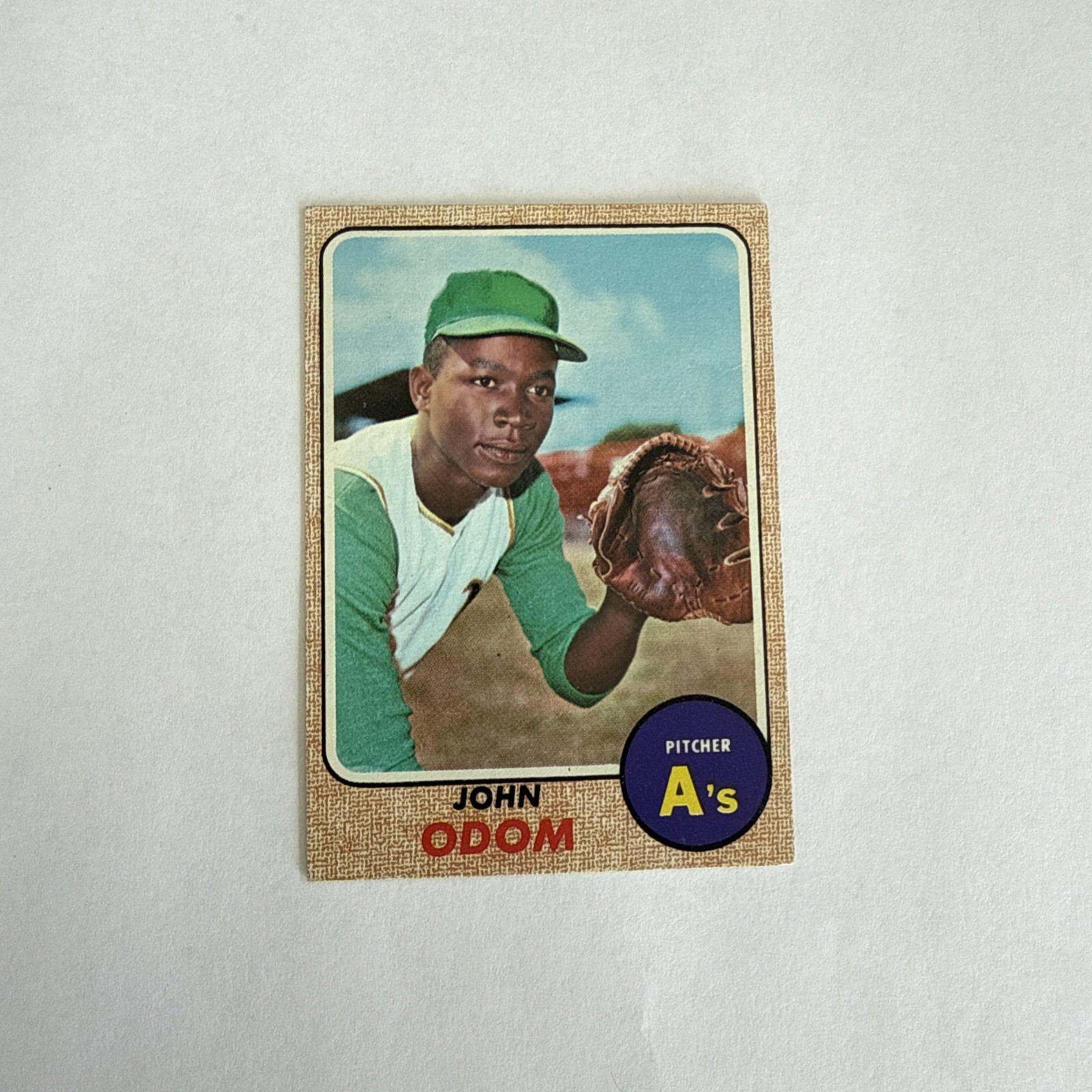 1968 Topps #501 John Odom. EX