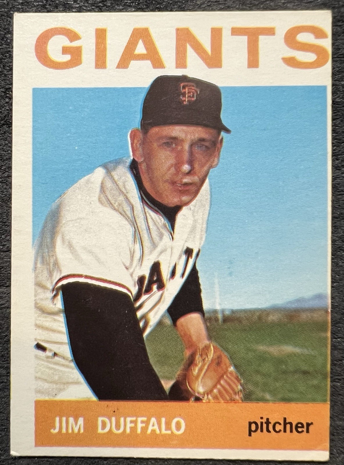 1964 TOPPS HIGH # JIM DUFFALO (SAN FRANCISCO GIANTS) #573 EX OC