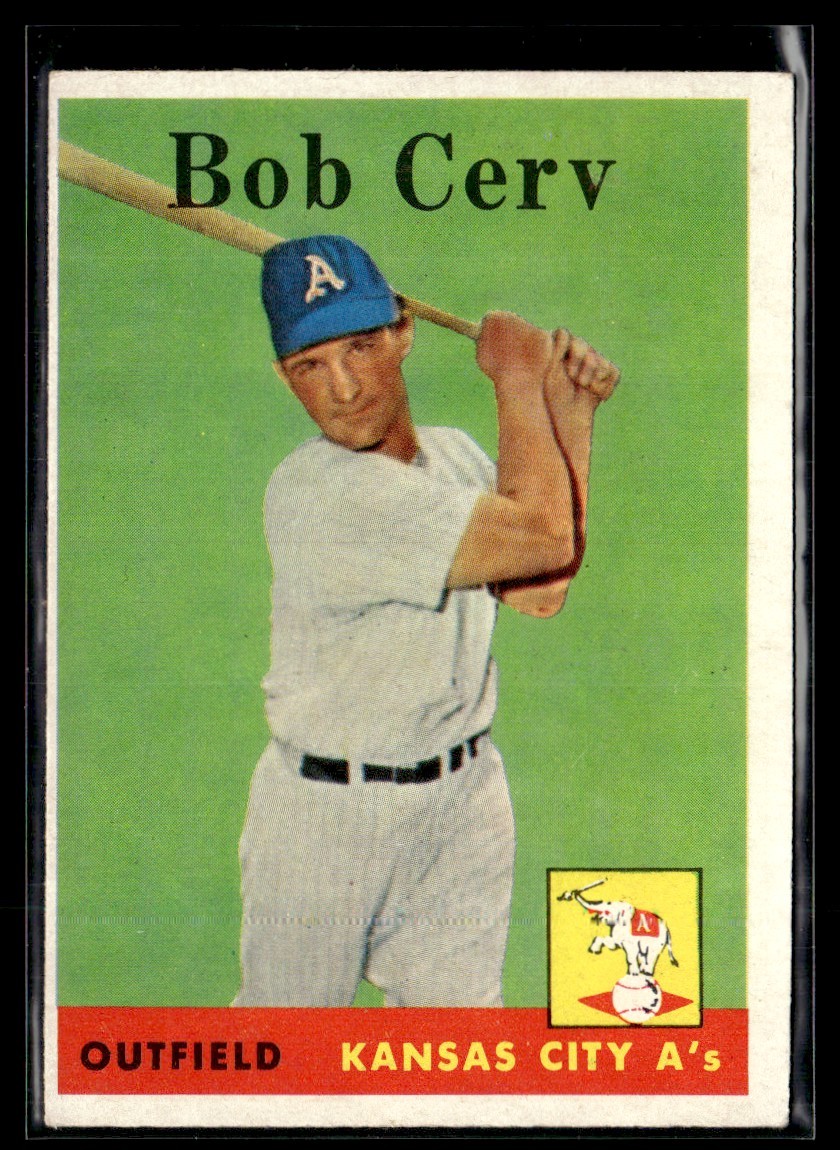 1958 Topps Bob Cerv Kansas City Athletics #329