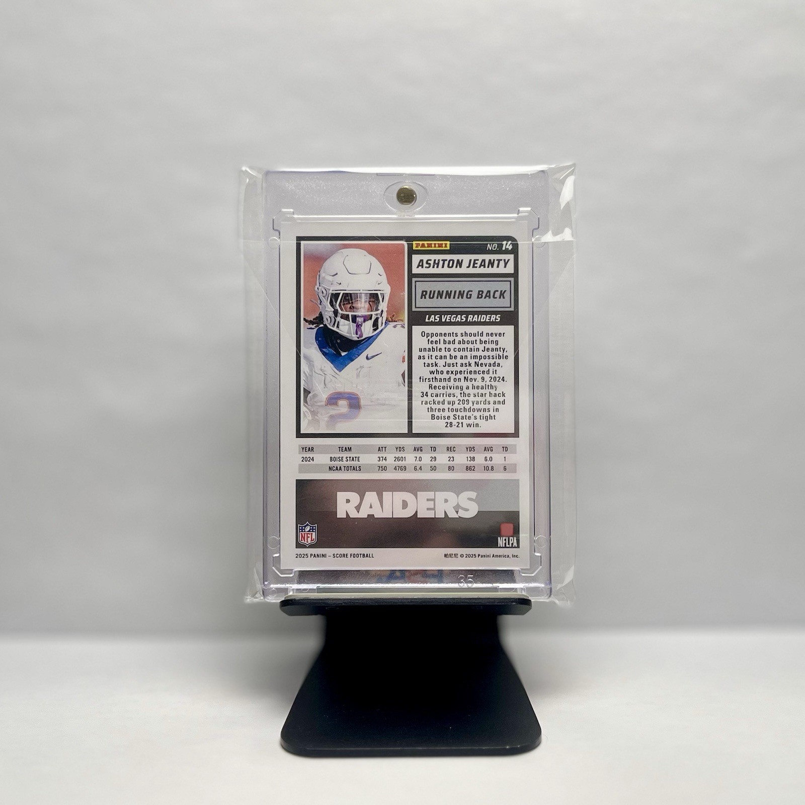 🔥👽 2025 Score-A-Treat Ashton Jeanty Extraterrestrial CASE HIT #14 RC Raiders