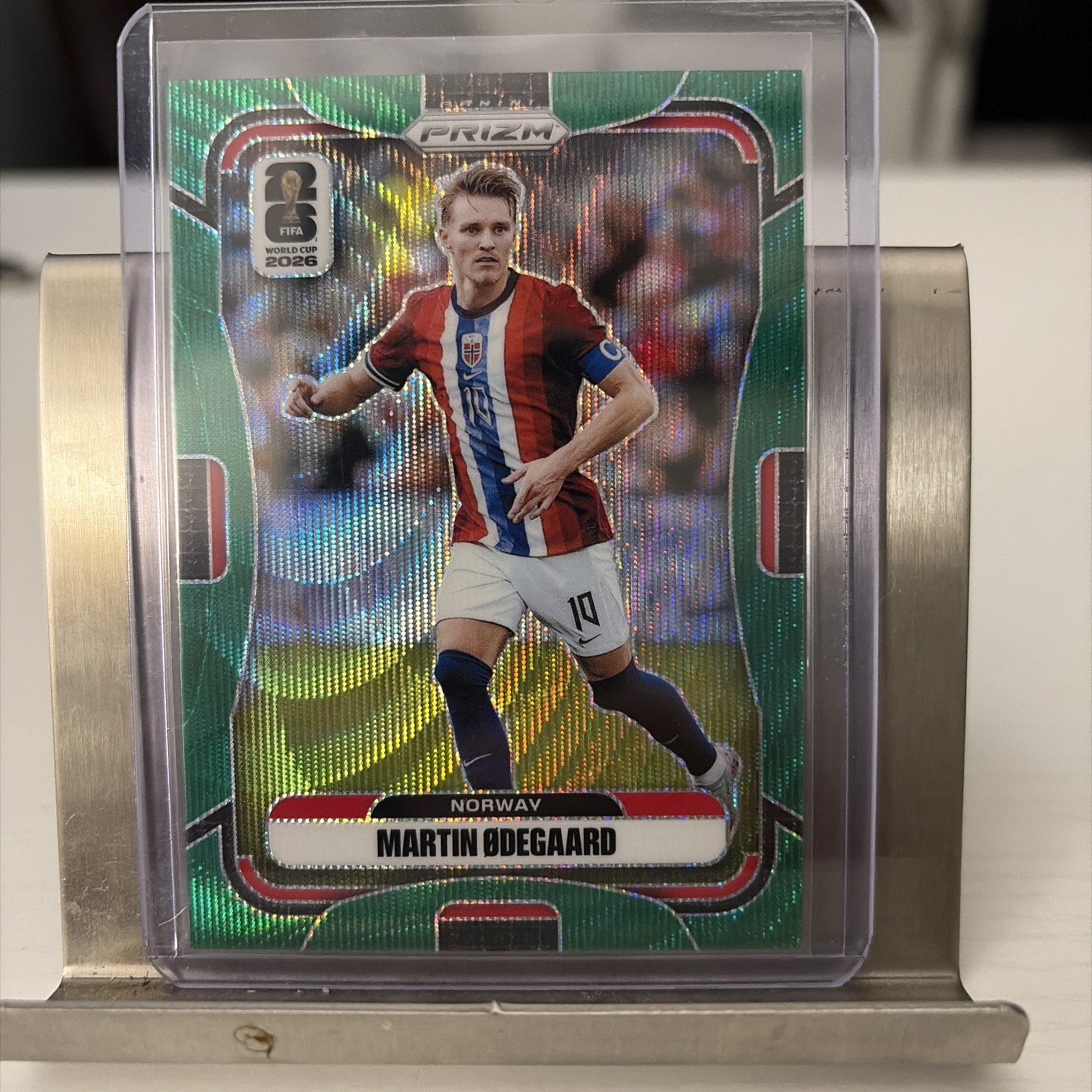 Martin Odegaard 5/5 Green 2026 World Cup Prizm Norway Arsenal Bookend!