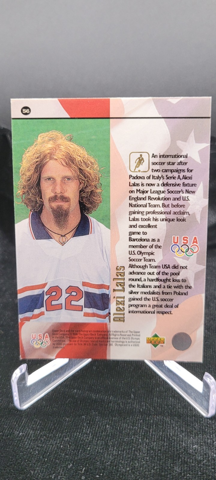 1996 Upper Deck Olympicard – Alexi Lalas #56