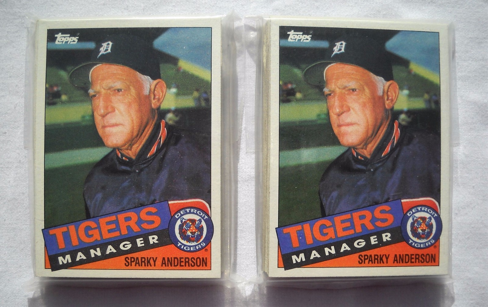 1985 Topps Detroit Tigers Team Set Lot (2 Sets, 28 Cards Each) World Series