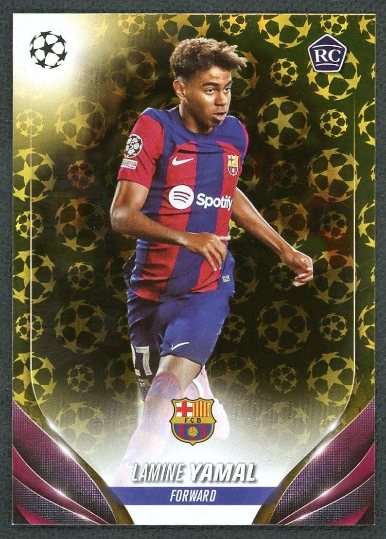 2023-24 Topps UCC Lamine Yamal Rookie Gold Starball Foil #64