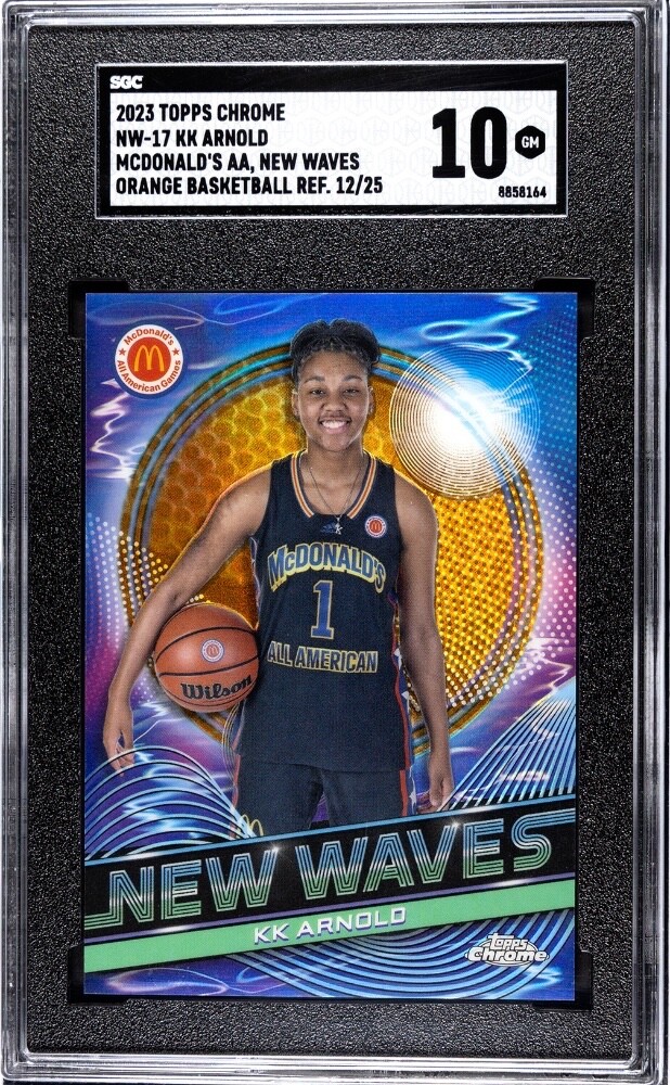 2023 Topps Chrome McDonalds #NW-17 KK Arnold New Waves Orange Basketball /25