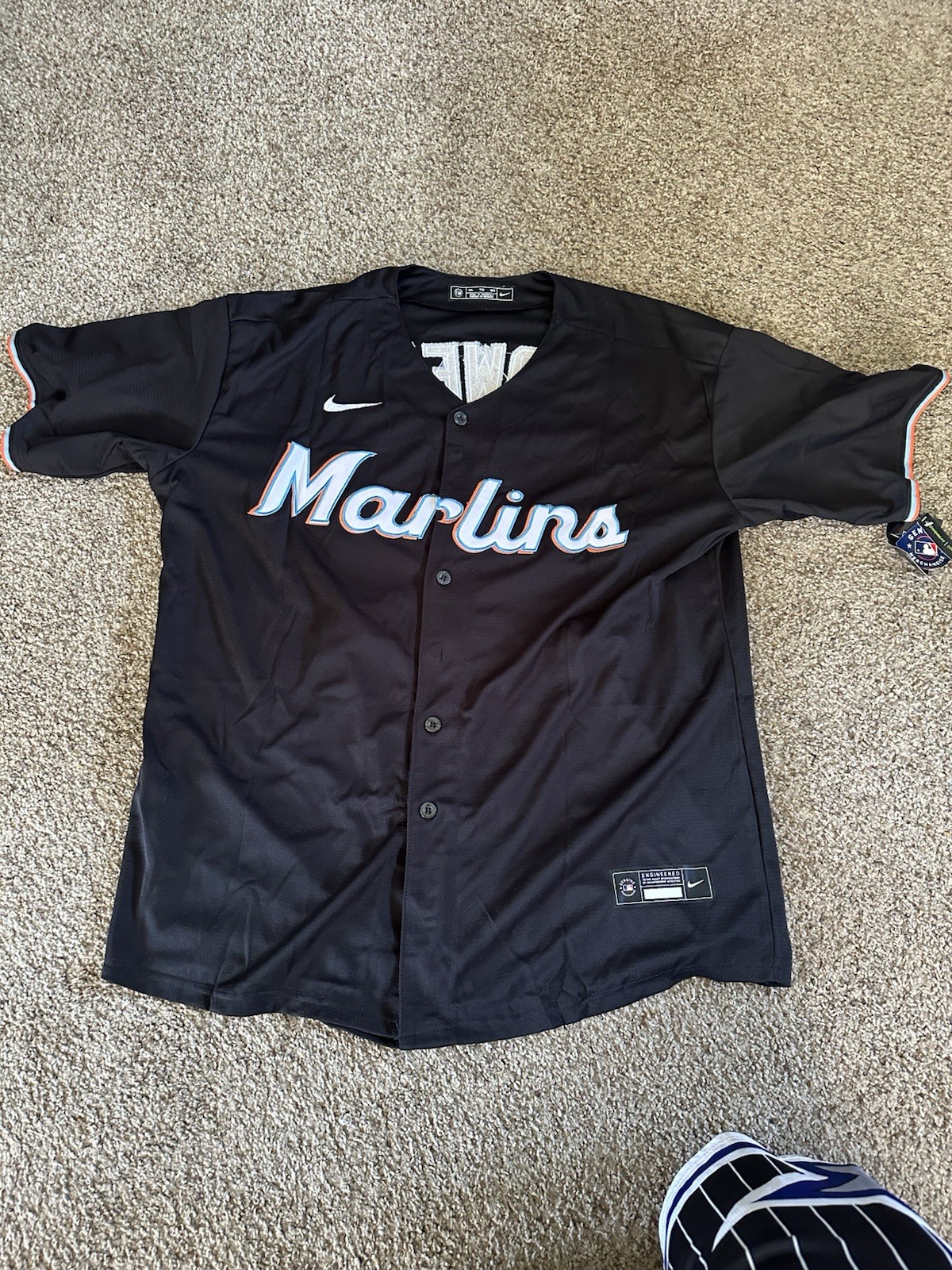 Miami Marlins Stowers Jersey Size Xxl