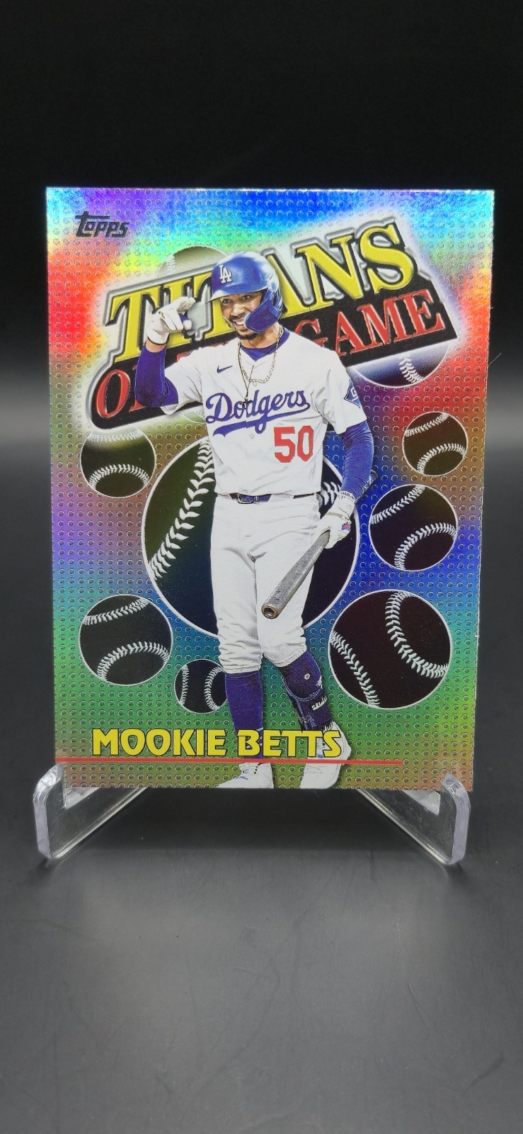Topps 2026 Titans of the Game Mookie Betts #TOG-8 Los Angeles Dodgers Insert