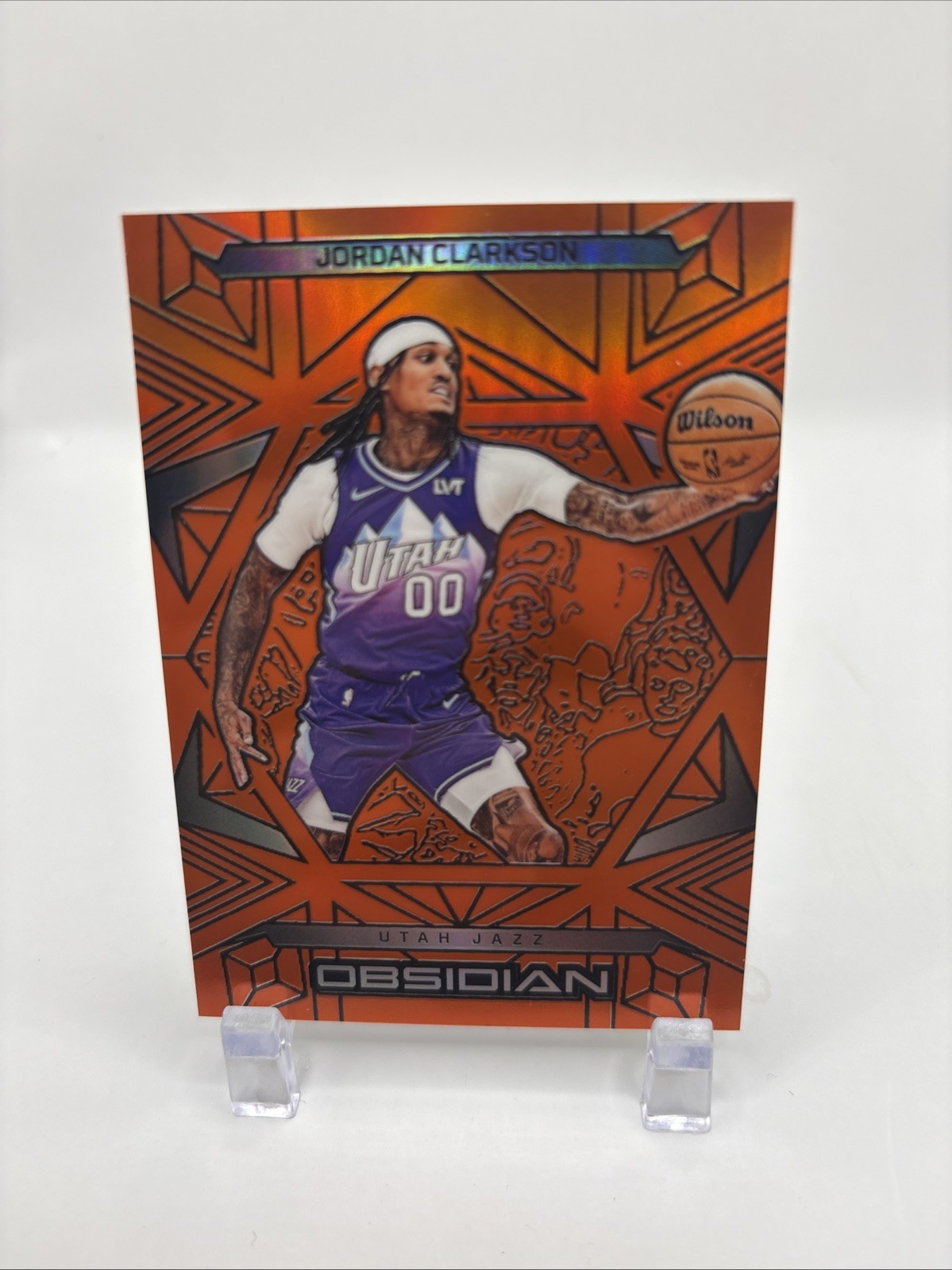 2024-25 Panini Obsidian Basketball Jordan Clarkson electric Etch Orange