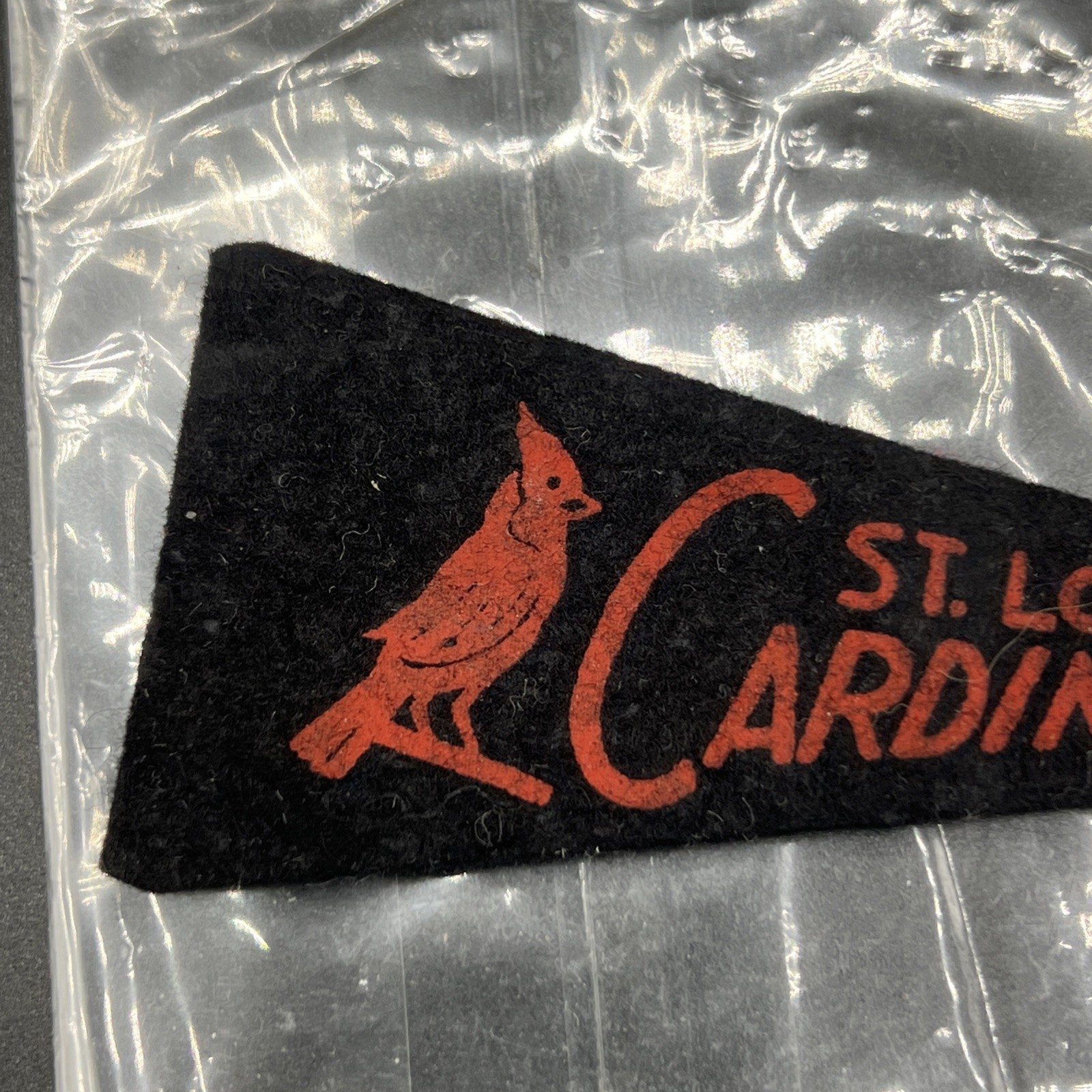 Vintage St. Louis Cardinals 1950’s mini felt baseball pennant Rare 4 Inches