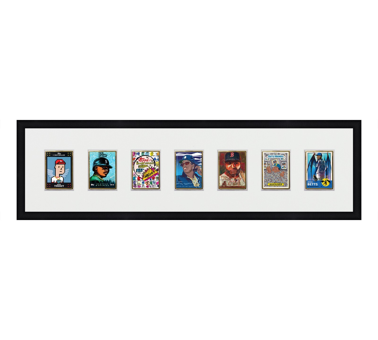 Card Frame For Magnetic Holders Holds (7) Ultra Pro 1 One Touch/BCW +UV Option